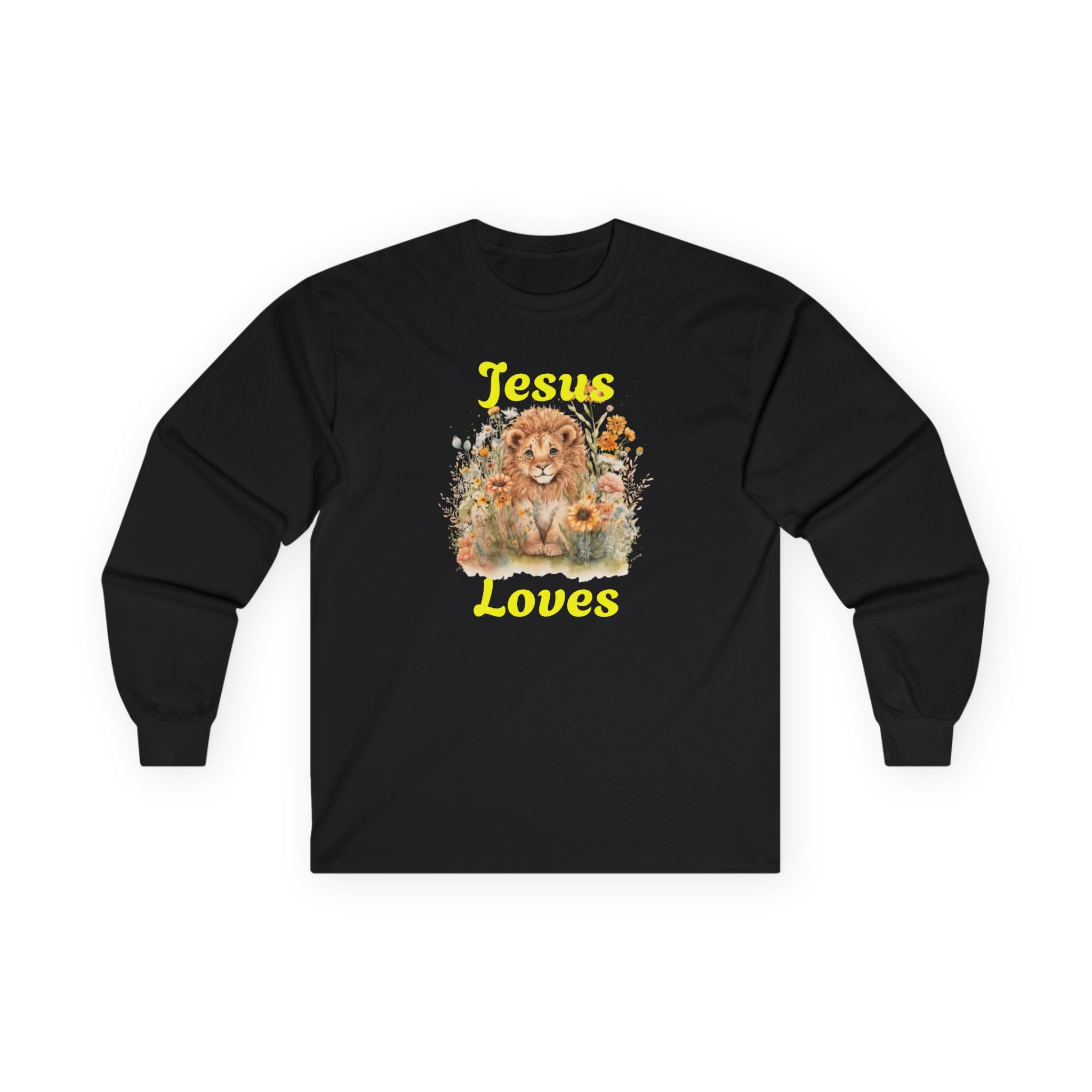 Jesus Loves Lion Cub Long Sleeve Tee