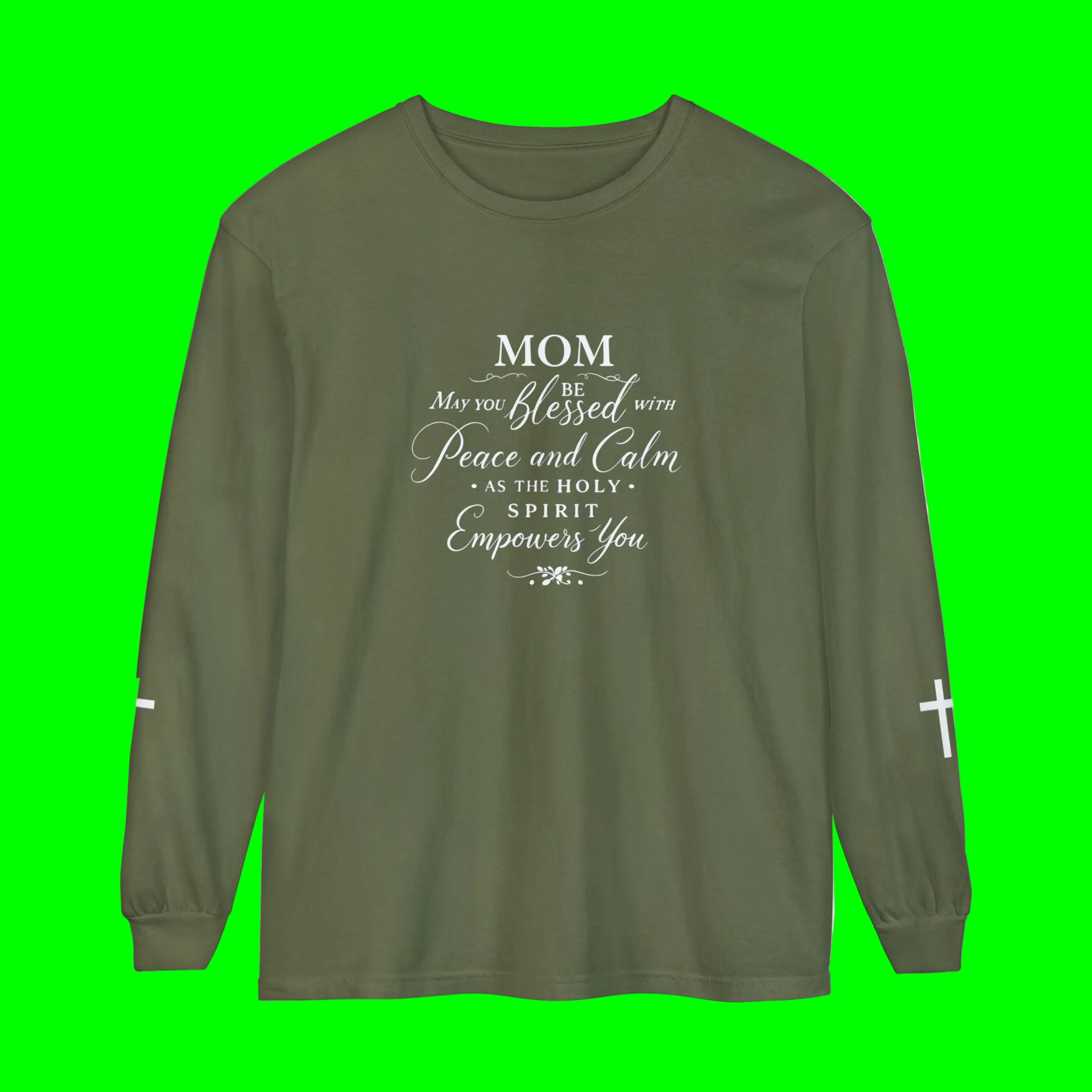 Mom Blessed Prayer Long Sleeve Shirt — Christian Mother's Gift