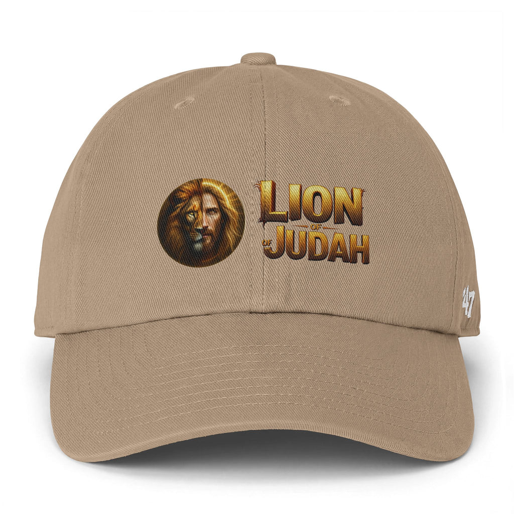 Lion of Judah Baseball Cap – Christian Faith Lion Emblem Clean Up Cap