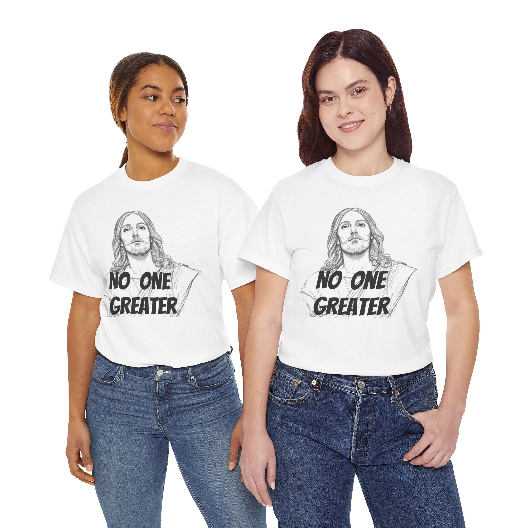 Inspirational Tee - NO ONE GREATER Unisex Heavy Cotton