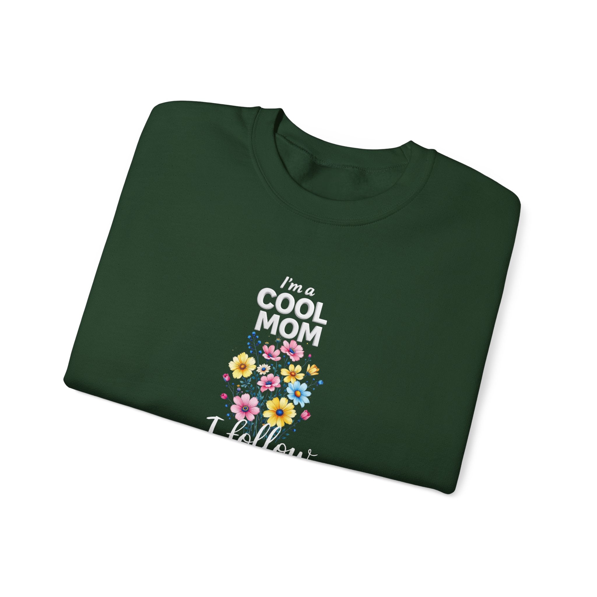 Cool Mom I Follow Jesus Sweatshirt – Christian Mom Crewneck