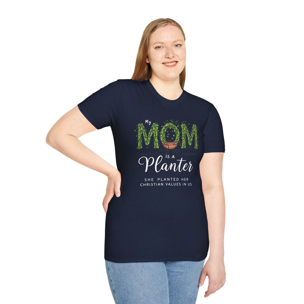 Mom Is a Planter T-Shirt — Christian Gardening Mother's Day Gift