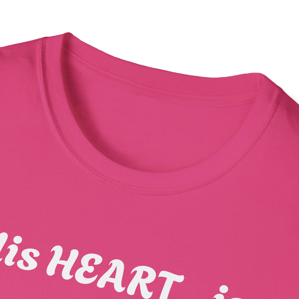 Christian Graphic Jesus  "His Heart is Love Peace" T-shirt