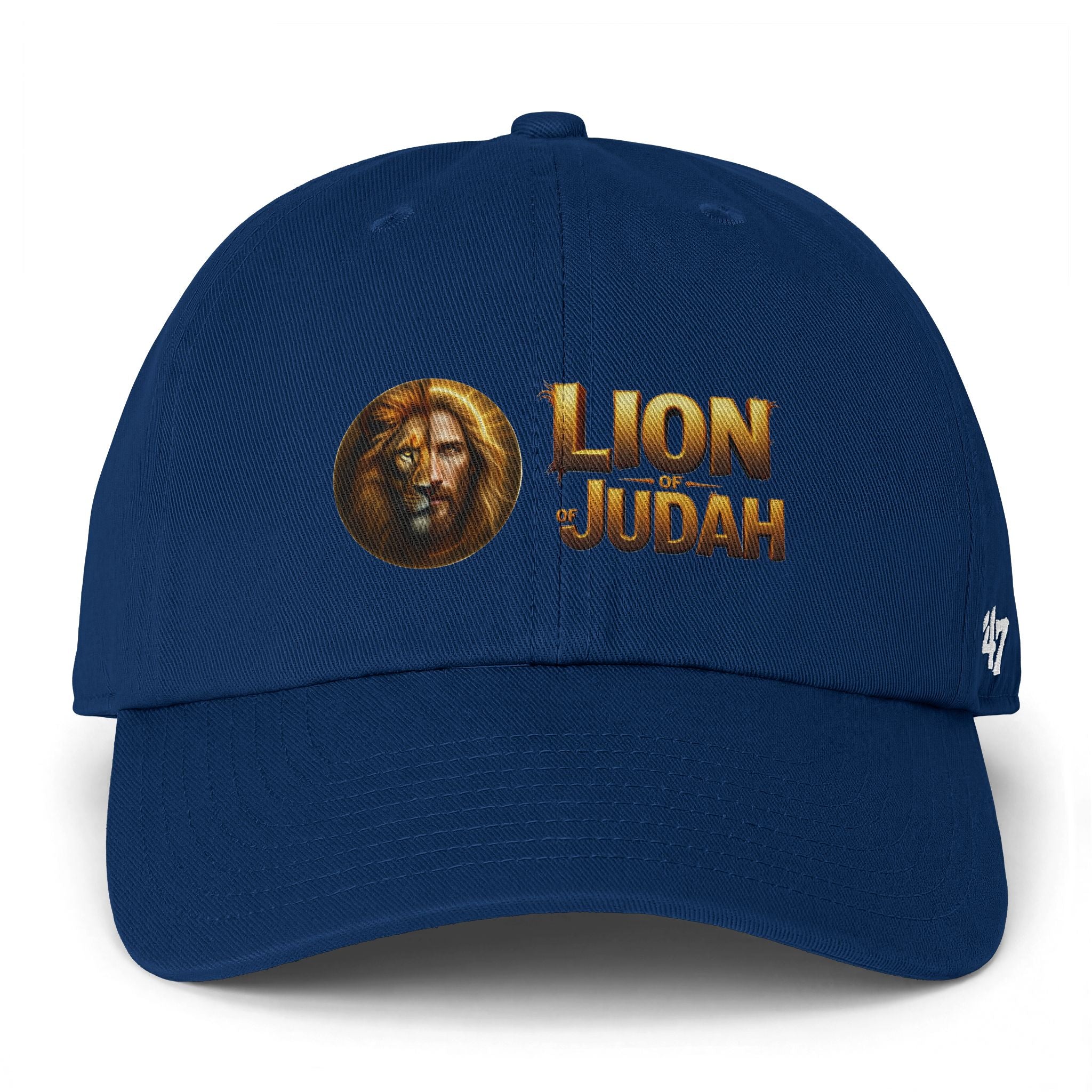 Lion of Judah Baseball Cap – Christian Faith Lion Emblem Clean Up Cap
