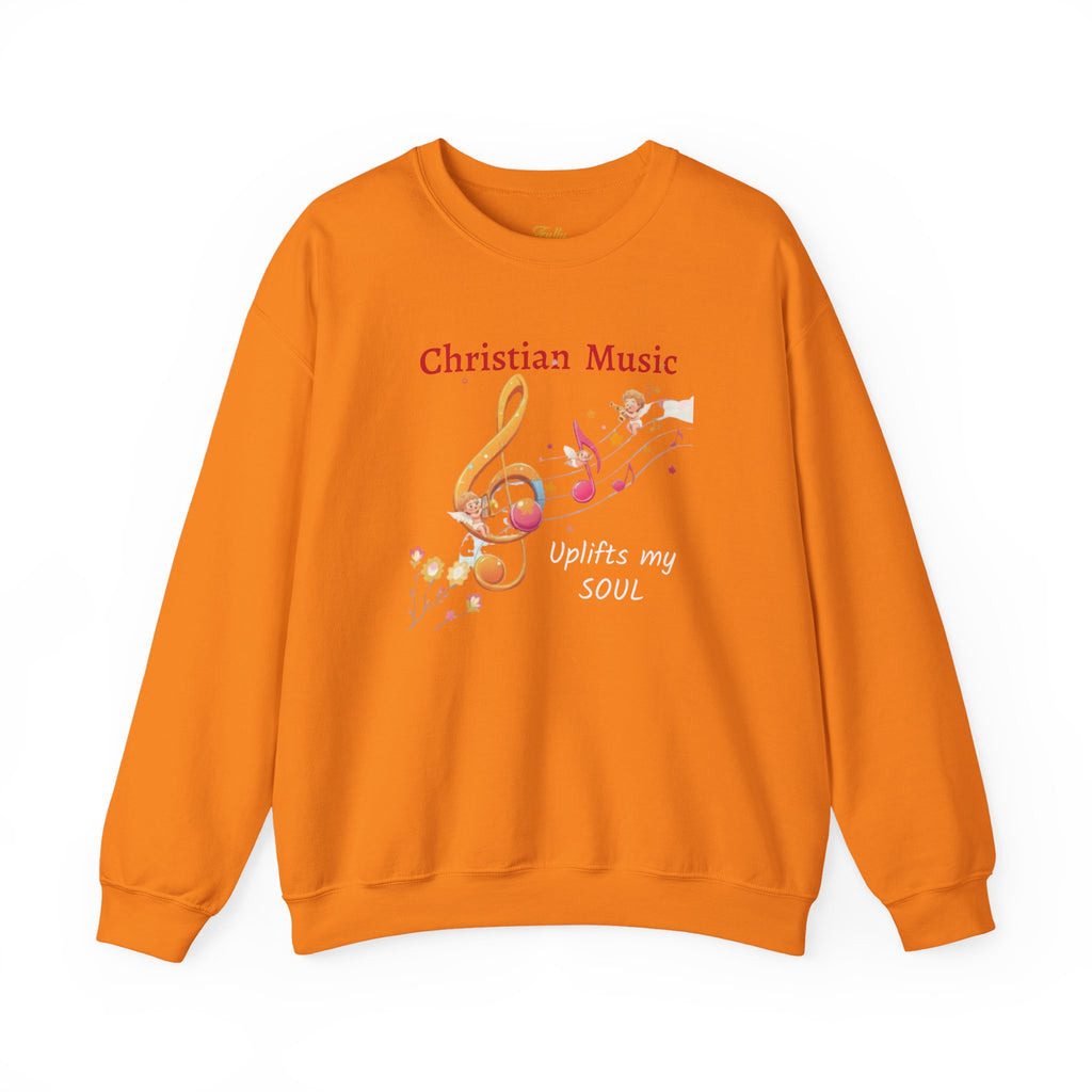 Christian Music Uplifts My Soul Crewneck Sweatshirt