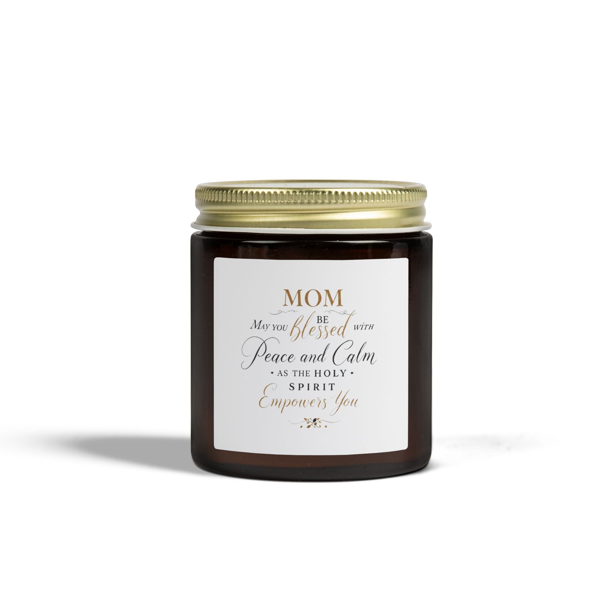 Mom Prayer Candle — Coconut Apricot Scented Jar (4oz/9oz)