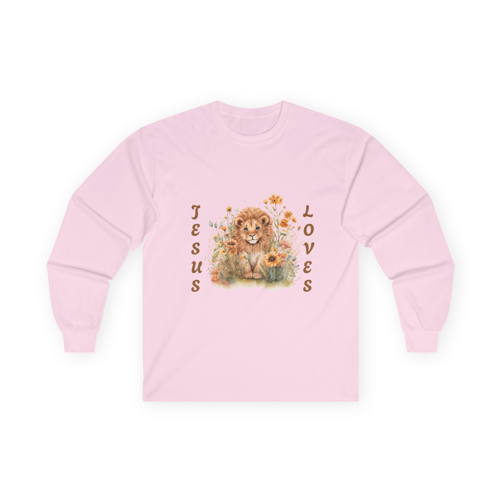 Jesus Loves Lion Cub Long Sleeve Tee