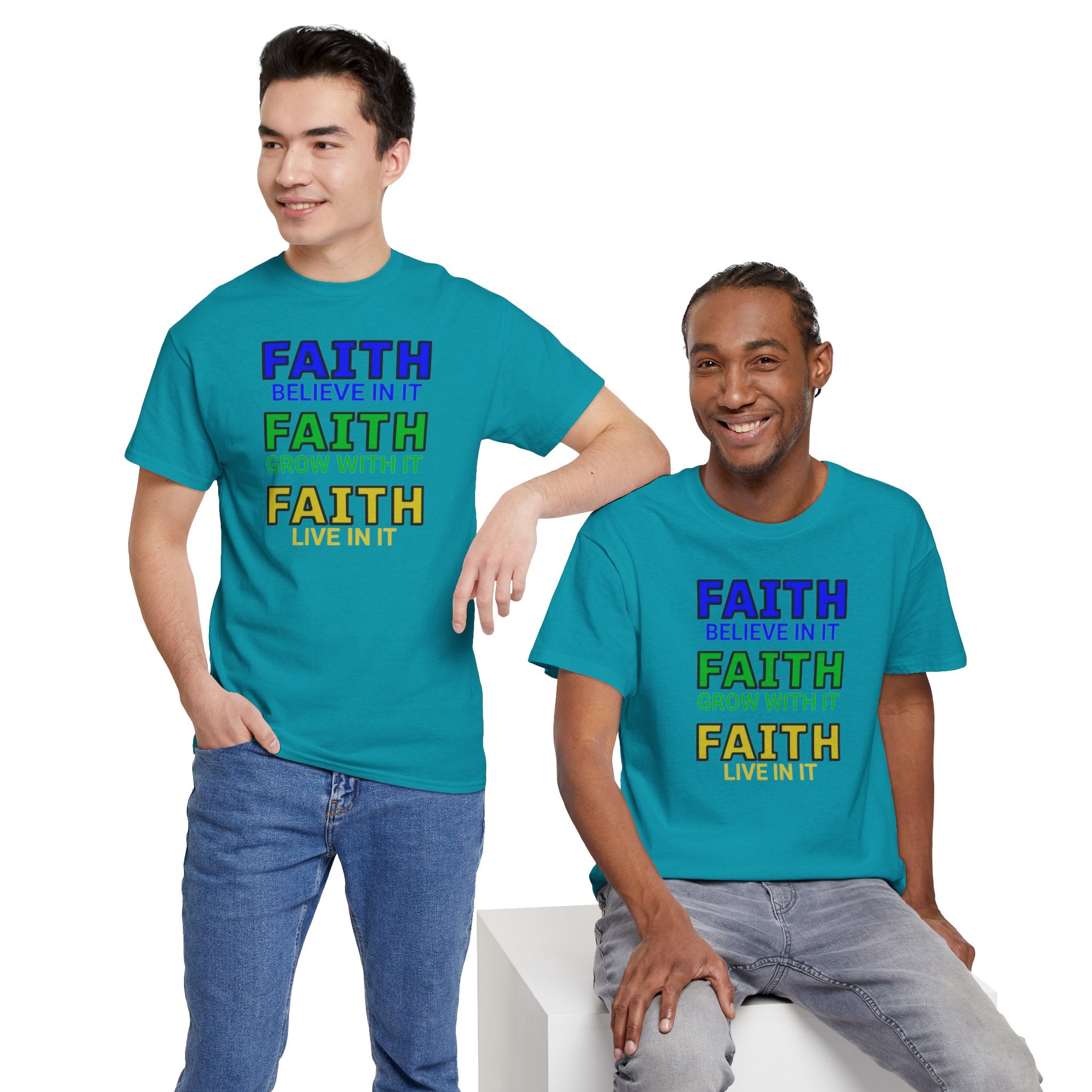 Faith-Inspired Unisex Cotton Tee, Spiritual T-Shirt, Inspirational Apparel, Gift for Believers, Everyday Wear, Positive Vibes