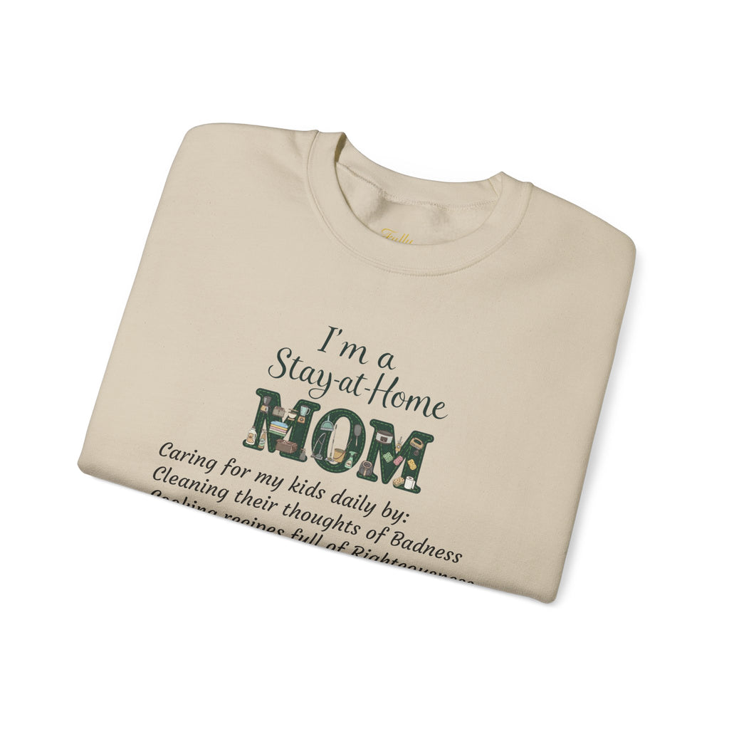 Stay at Home Mom Sweatshirt — 'I'm a Stay at Home MOM' Cozy Crewneck for Mothers