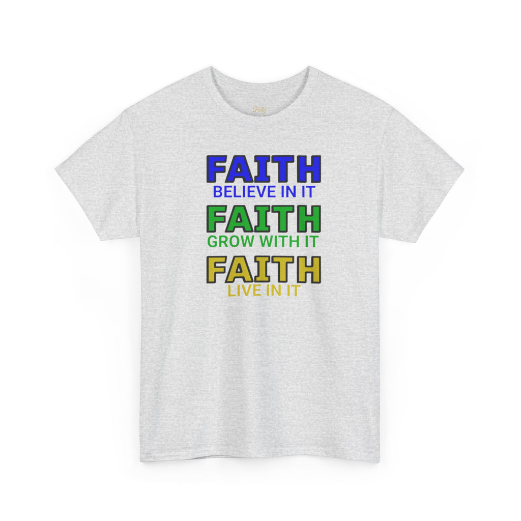Faith-Inspired Unisex Cotton Tee, Spiritual T-Shirt, Inspirational Apparel, Gift for Believers, Everyday Wear, Positive Vibes