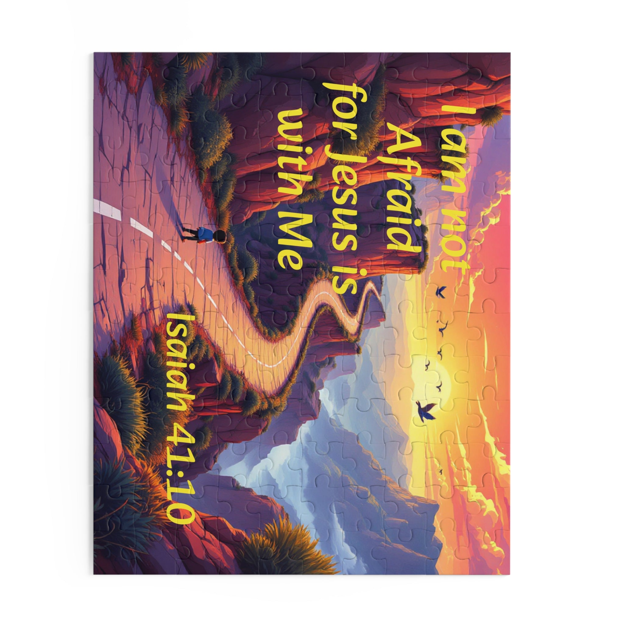 Christian Inspirational Puzzle — "I Am Not Afraid for Jesus Is With Me" (120/252/500 pcs)