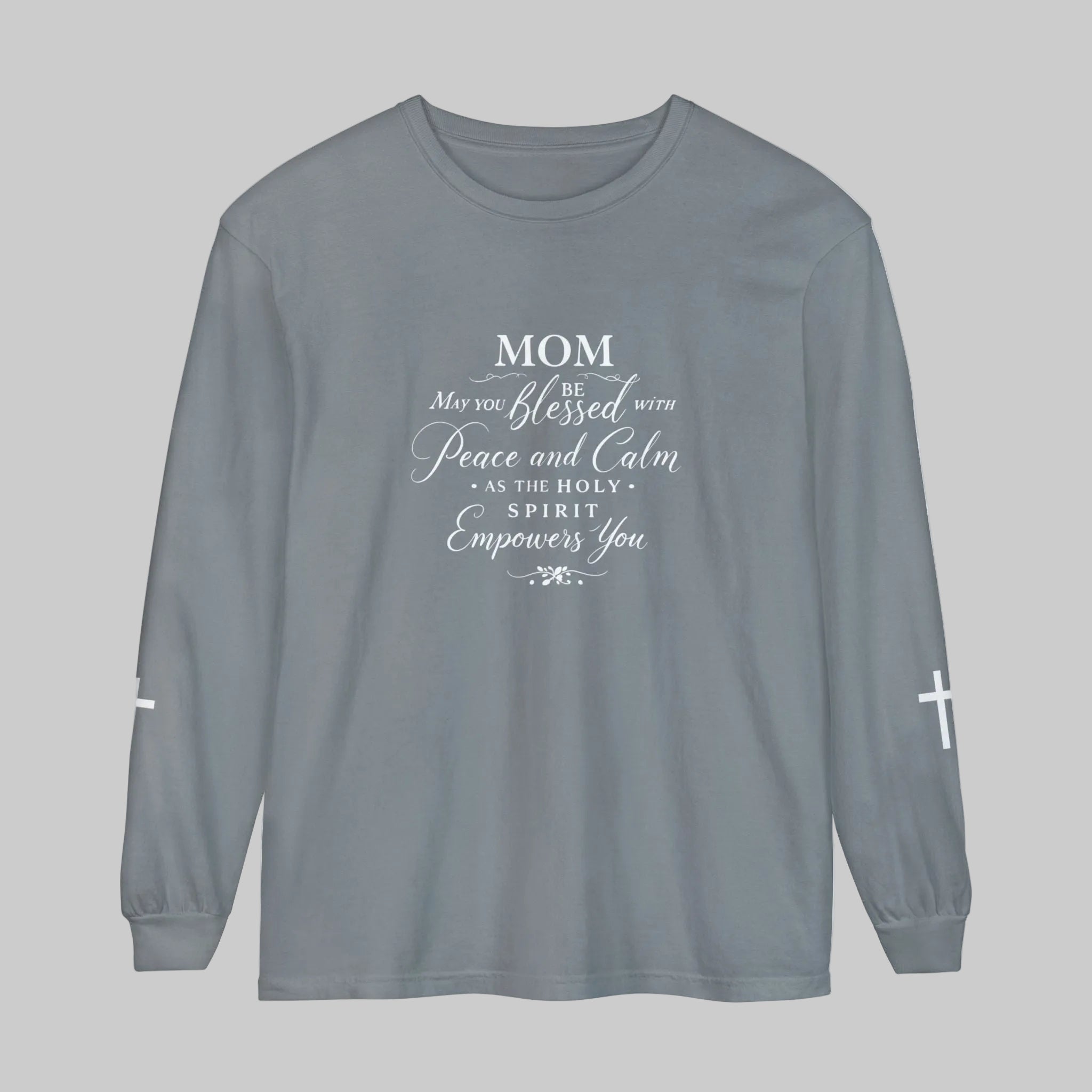 Mom Blessed Prayer Long Sleeve Shirt — Christian Mother's Gift