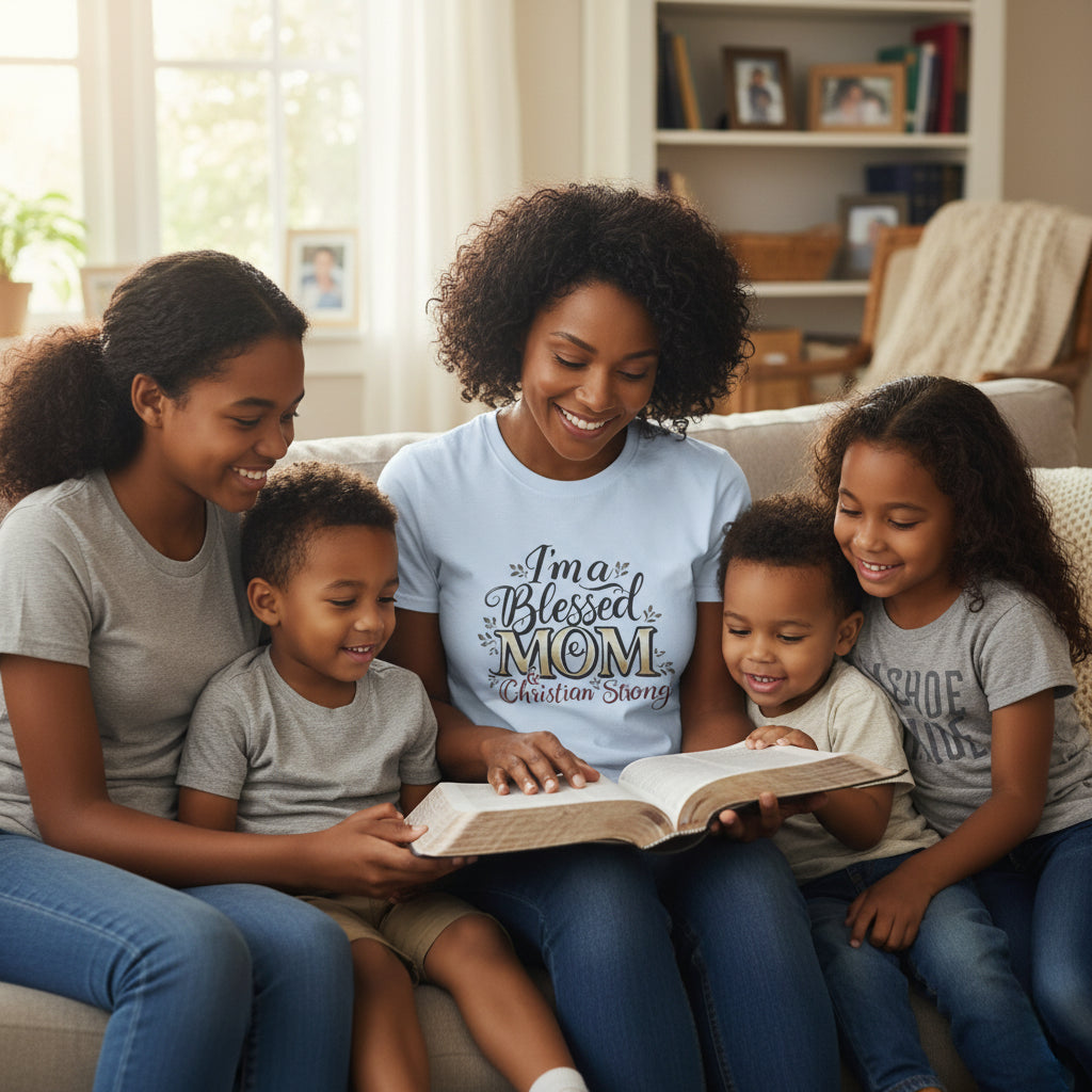 I’m a Blessed Mom Christian T-Shirt — Faith-Based Mother's Day Tee