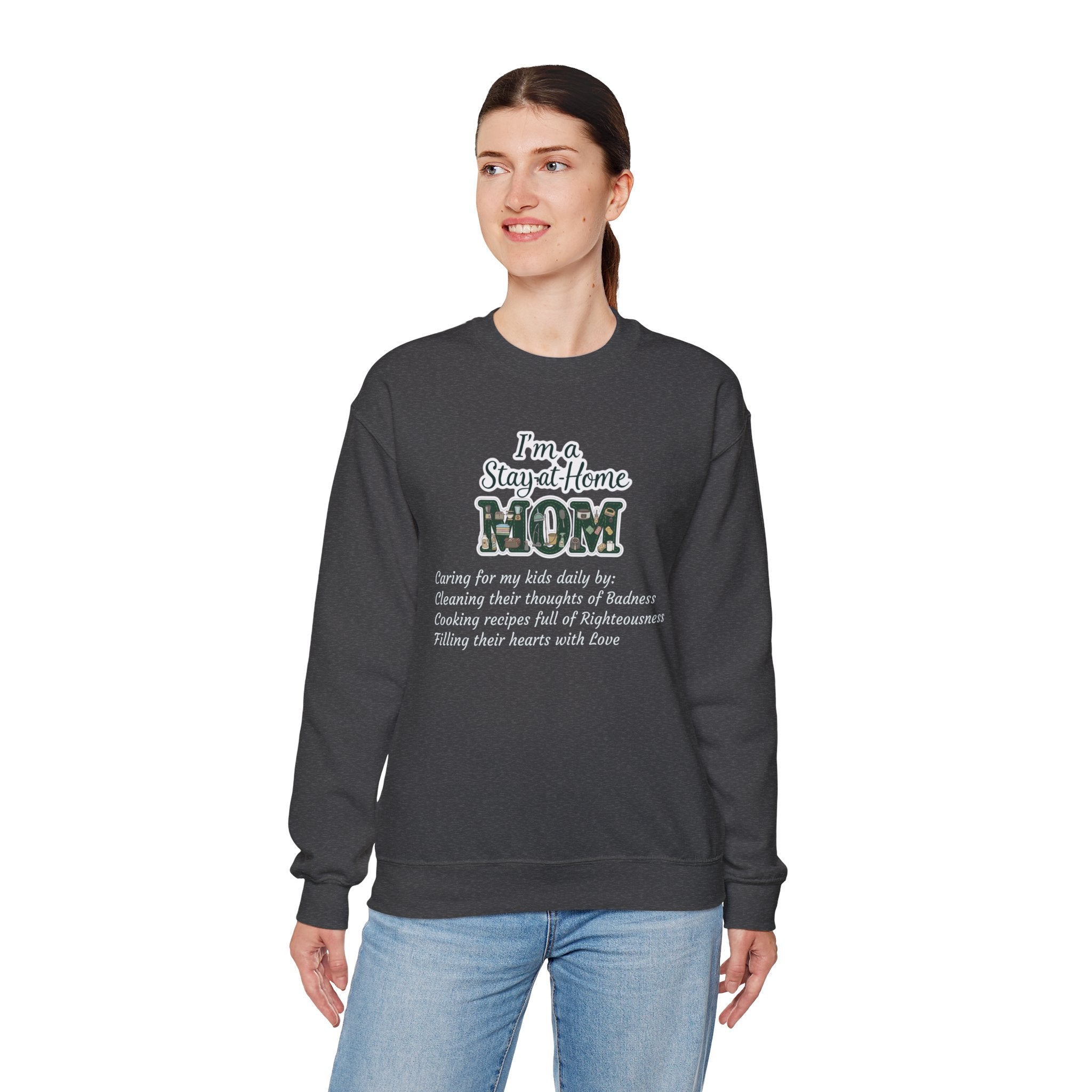Stay at Home Mom Sweatshirt — 'I'm a Stay at Home MOM' Cozy Crewneck for Mothers
