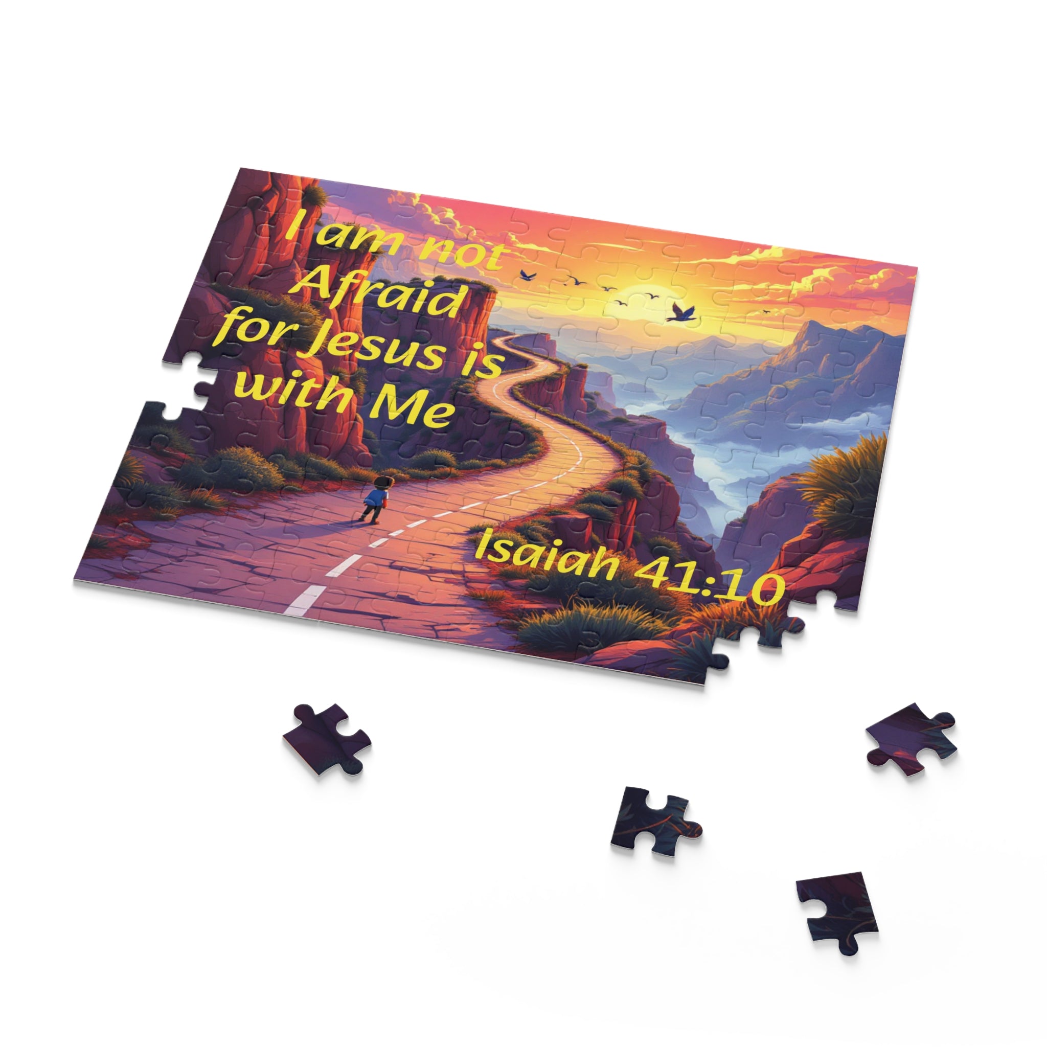 Christian Inspirational Puzzle — "I Am Not Afraid for Jesus Is With Me" (120/252/500 pcs)