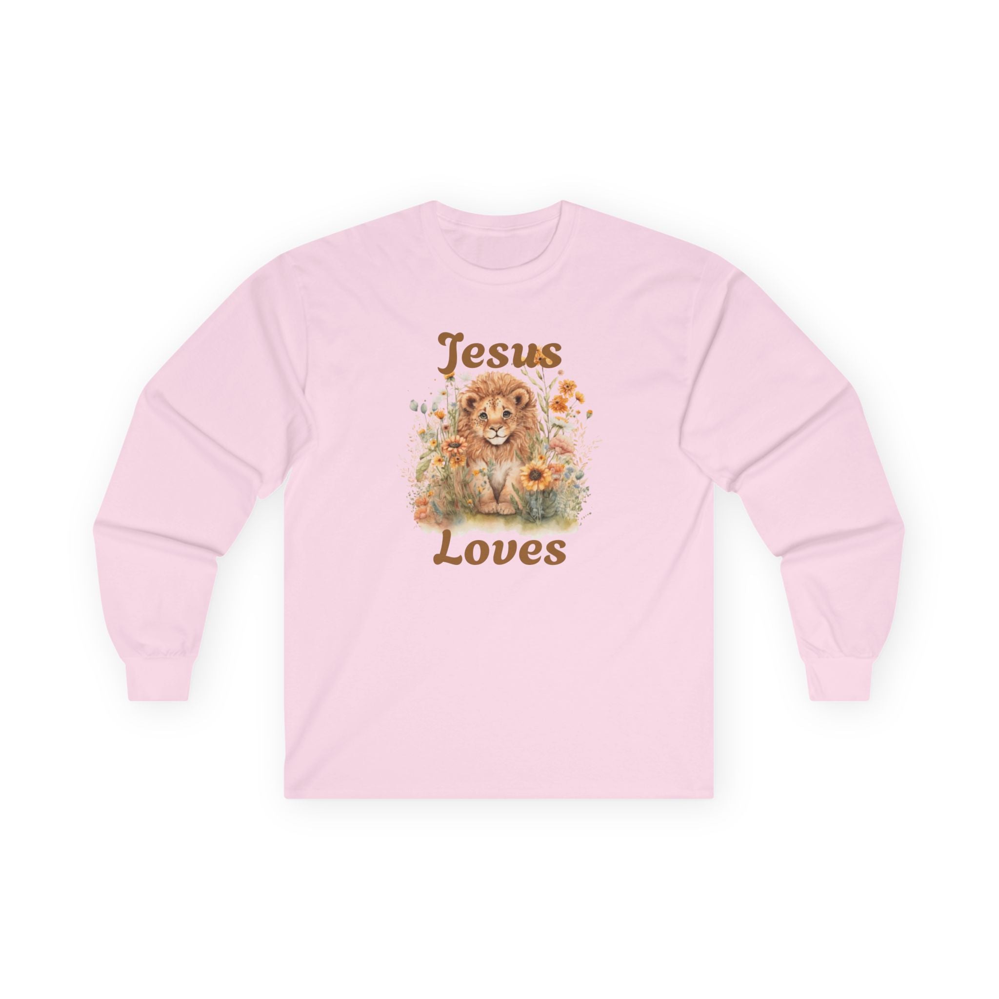 Jesus Loves Lion Cub Long Sleeve Tee