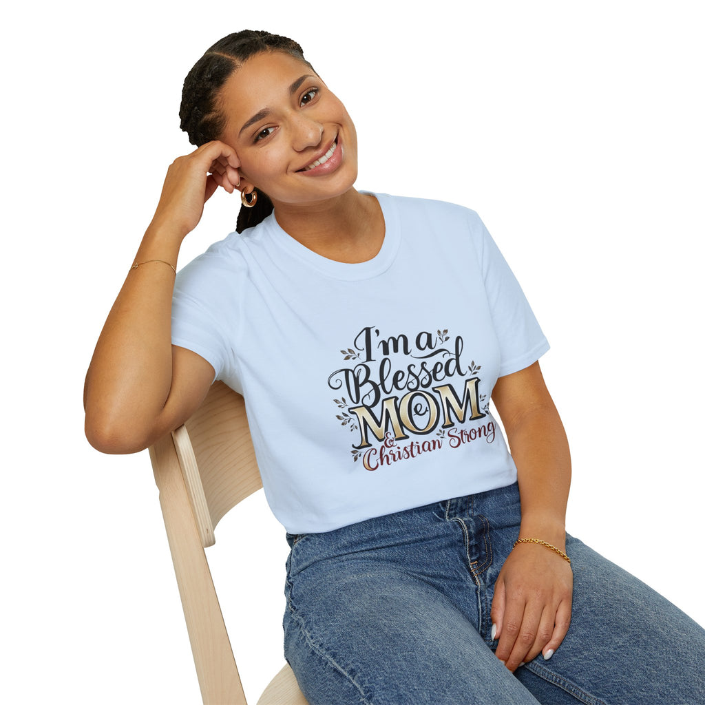 I’m a Blessed Mom Christian T-Shirt — Faith-Based Mother's Day Tee