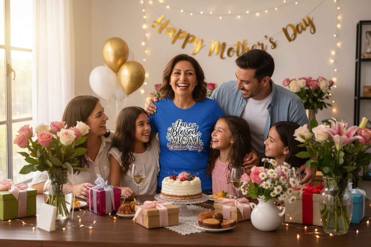 I’m a Blessed Mom Christian T-Shirt — Faith-Based Mother's Day Tee