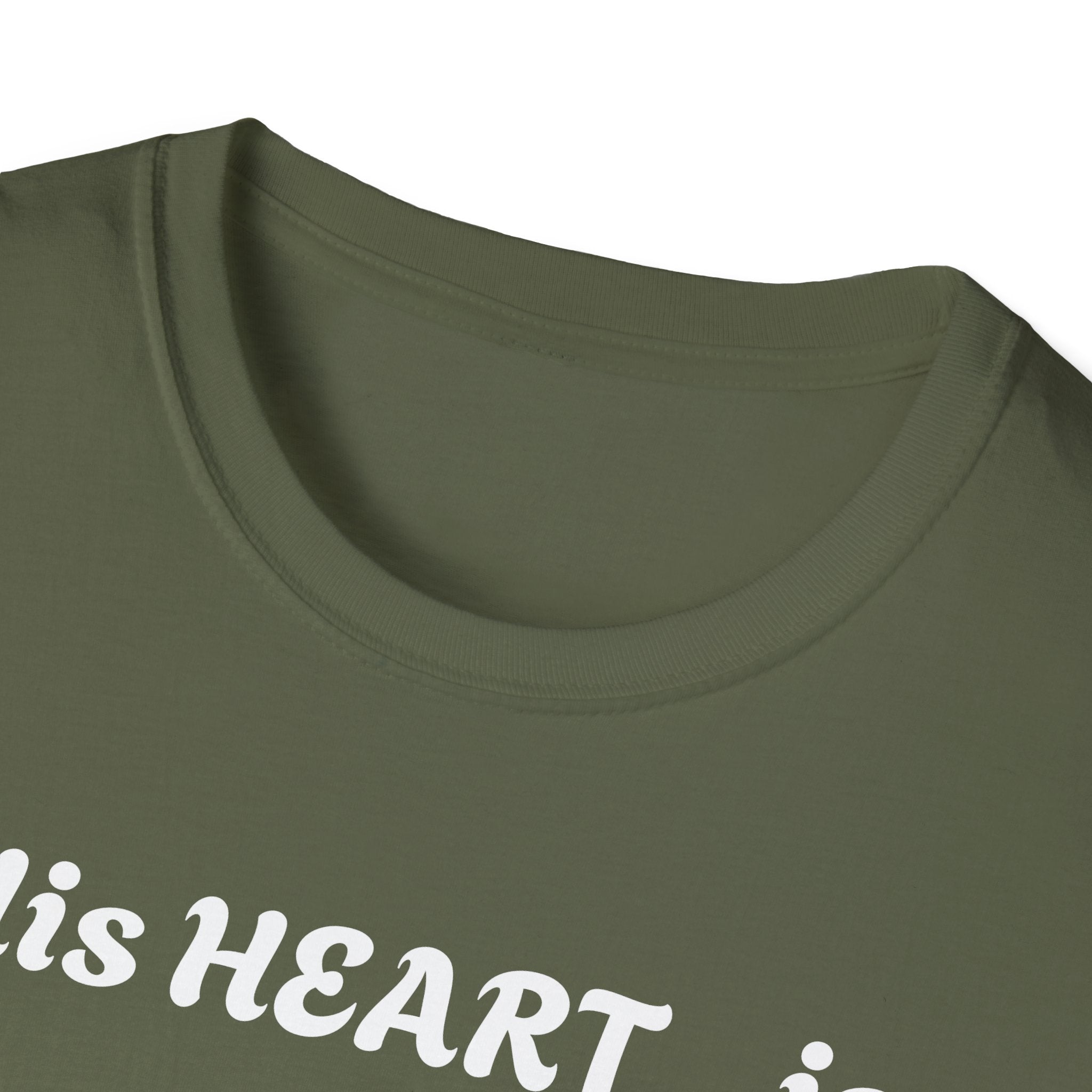 Christian Graphic Jesus  "His Heart is Love Peace" T-shirt