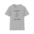His Heart is Love Peace Unisex T-Shirt  Design – Christian faith apparel & gifts | Fully Christian Apparel