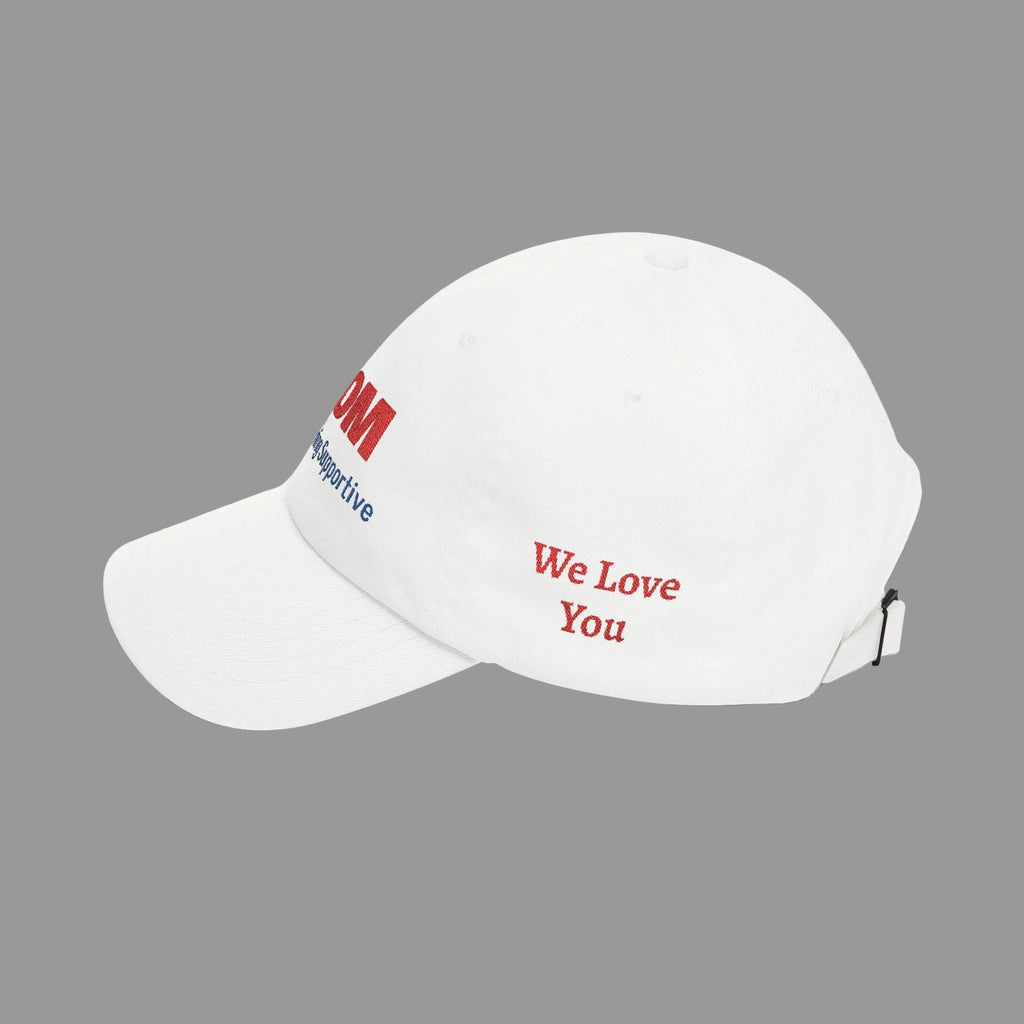 Total MOM Embroidered Classic Dad Cap — Loving Caring Supportive Hat for Mothers, Mother’s Day Gift