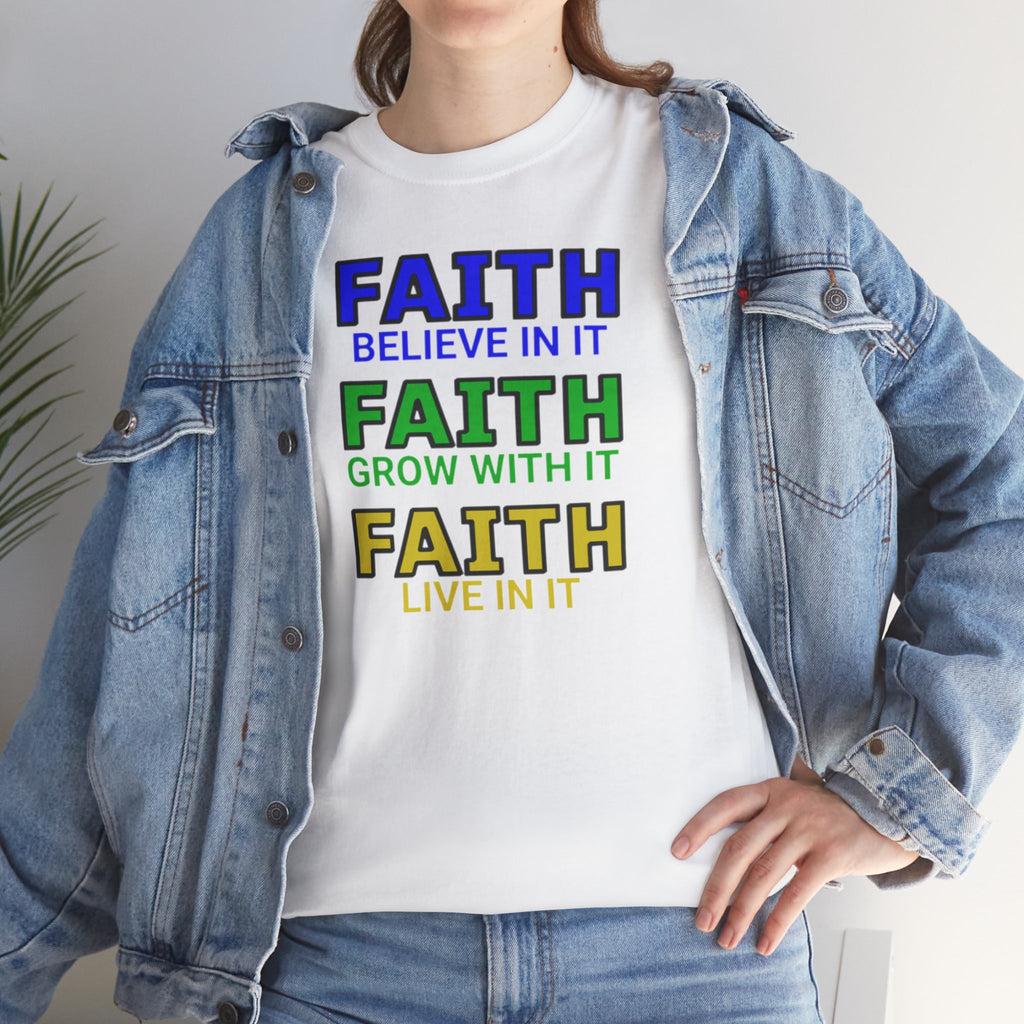 Faith-Inspired Unisex Cotton Tee, Spiritual T-Shirt, Inspirational Apparel, Gift for Believers, Everyday Wear, Positive Vibes