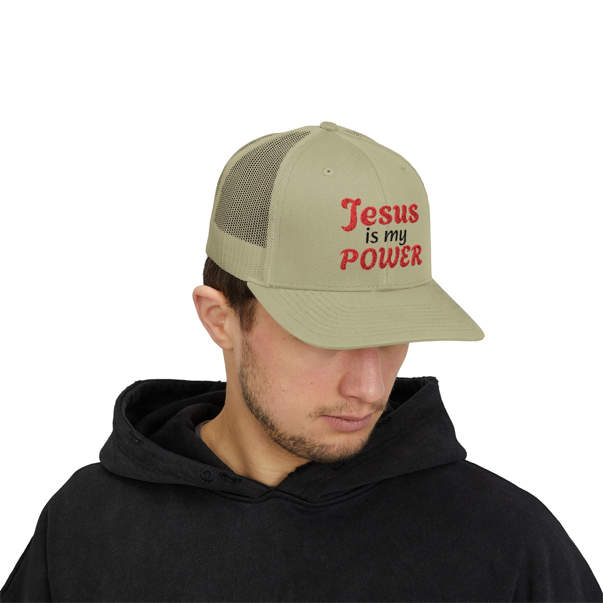 Embroidered Jesus Snapback Cap