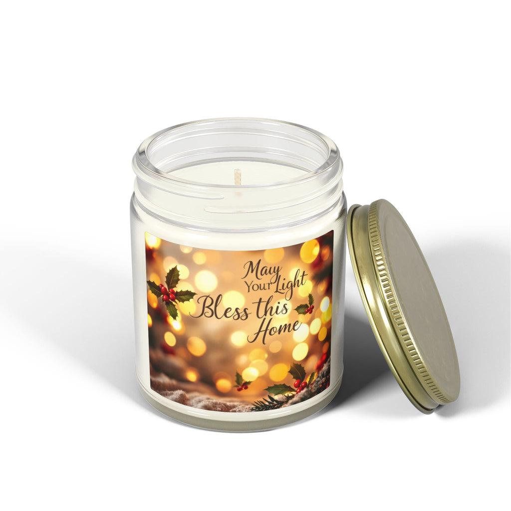 Scented Candle- 'May Your Light Bless This Home' (4oz, 9oz)