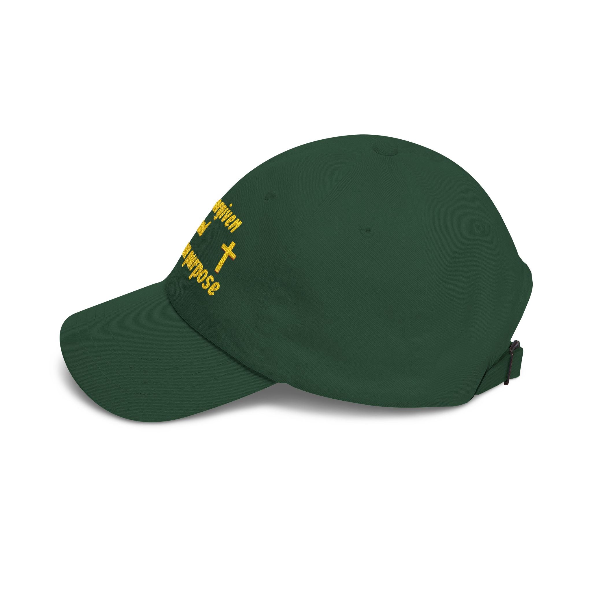 Forgiven and Given Purpose Dad Cap – Christian Embroidered Baseball Hat