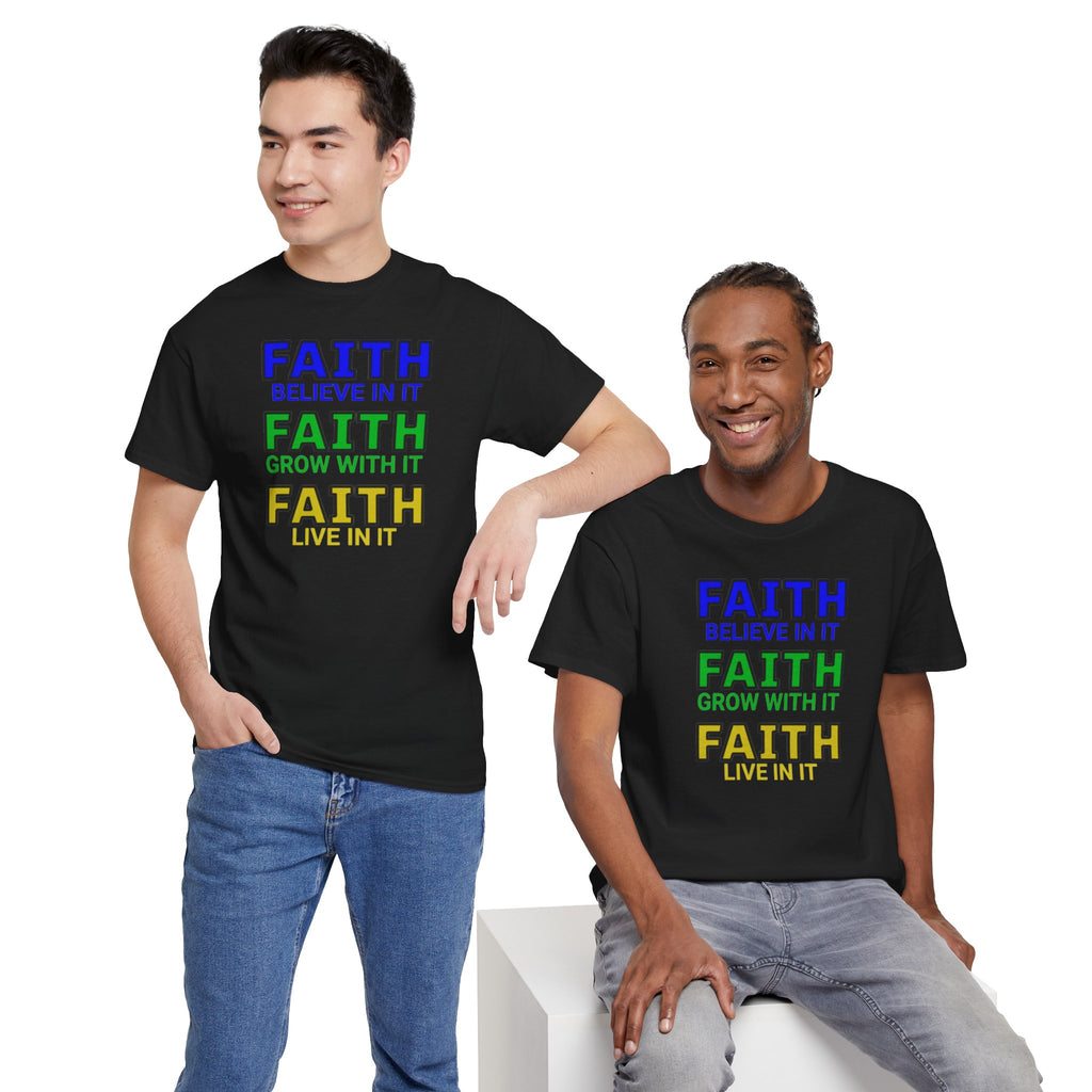 Faith-Inspired Unisex Cotton Tee, Spiritual T-Shirt, Inspirational Apparel, Gift for Believers, Everyday Wear, Positive Vibes