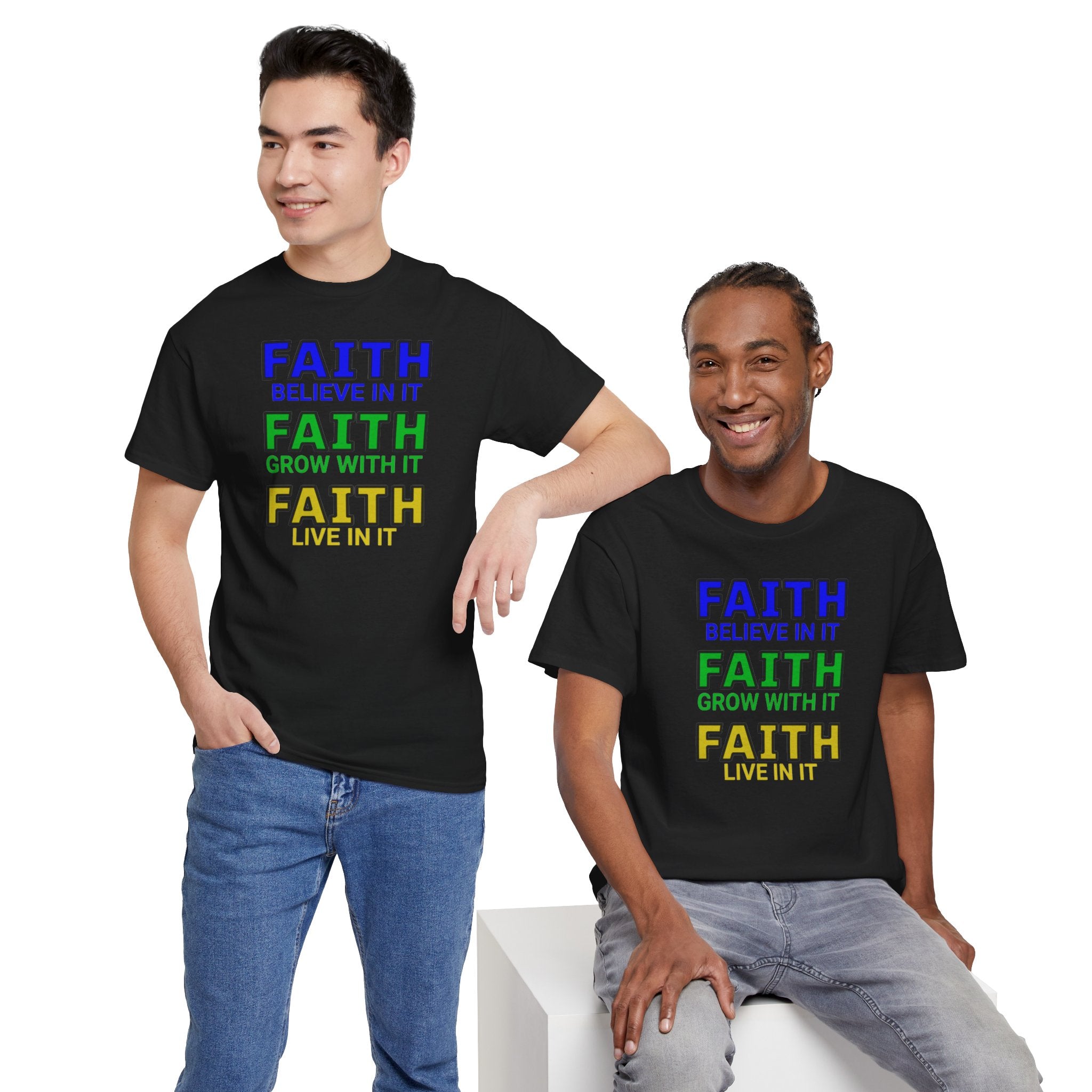 Faith-Inspired Unisex Cotton Tee, Spiritual T-Shirt, Inspirational Apparel, Gift for Believers, Everyday Wear, Positive Vibes