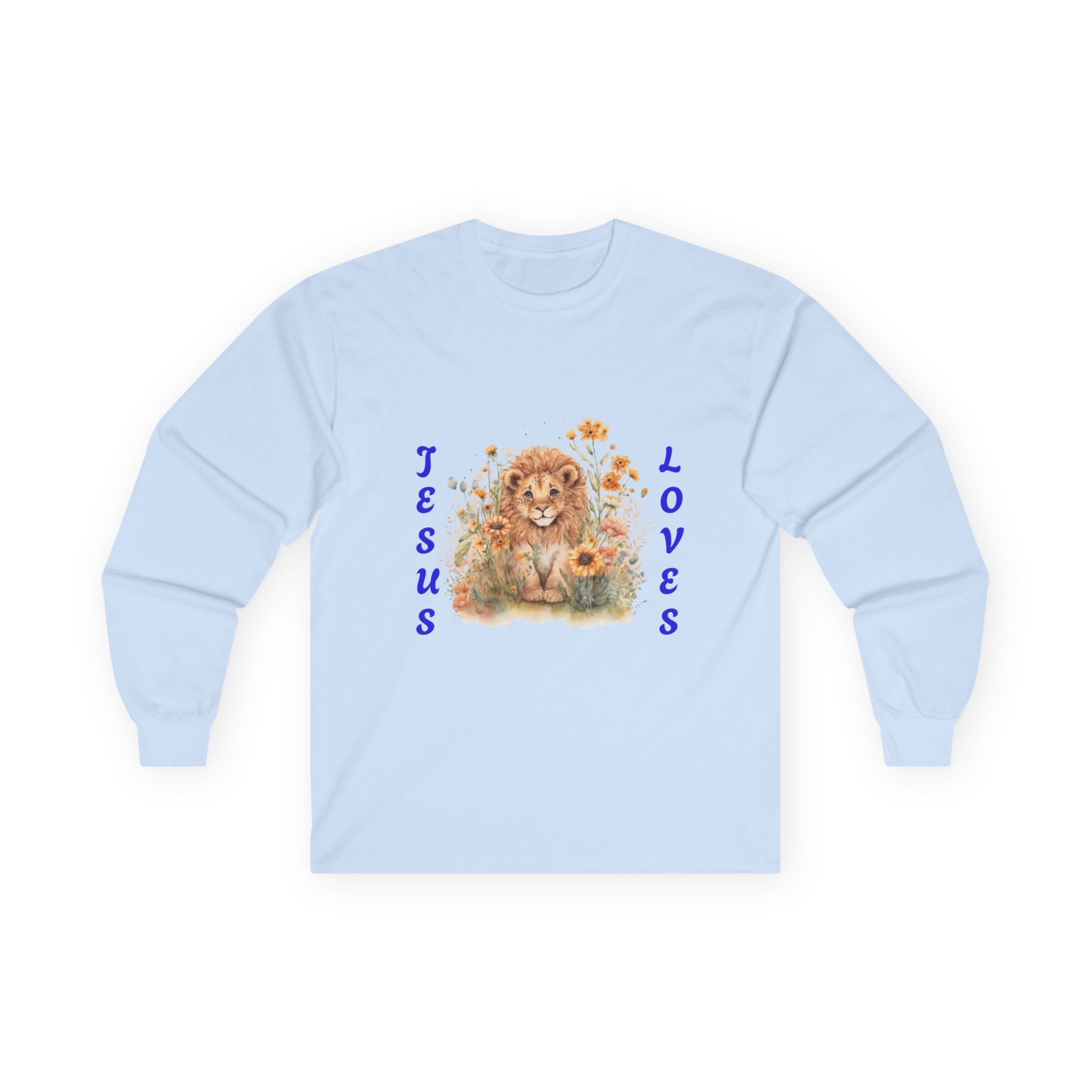 Jesus Loves Lion Cub Long Sleeve Tee