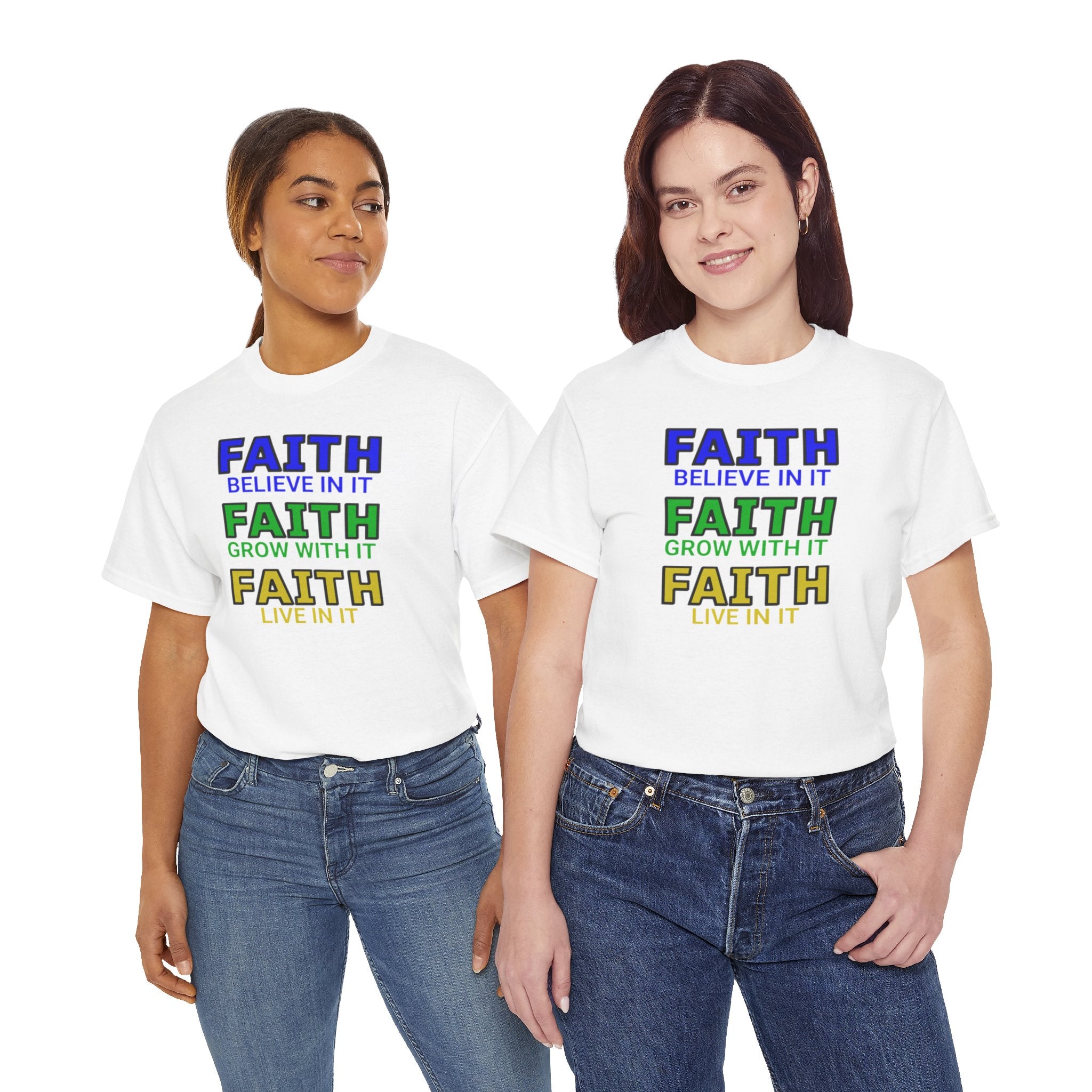 Faith-Inspired Unisex Cotton Tee, Spiritual T-Shirt, Inspirational Apparel, Gift for Believers, Everyday Wear, Positive Vibes