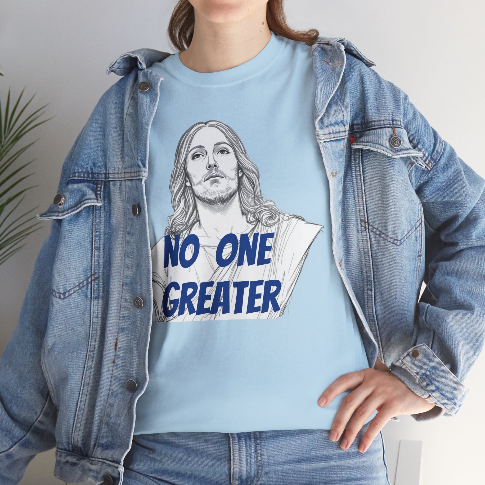 Inspirational Tee - NO ONE GREATER Unisex Heavy Cotton