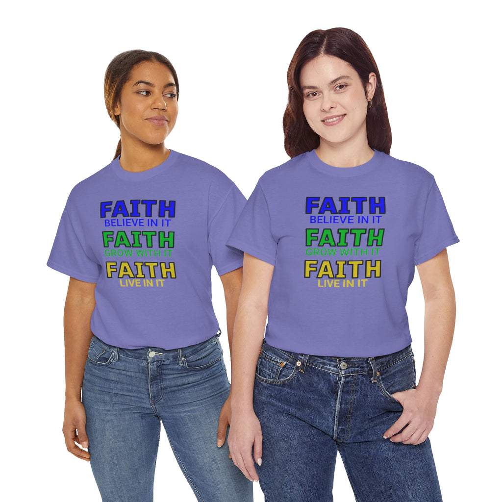 Faith-Inspired Unisex Cotton Tee, Spiritual T-Shirt, Inspirational Apparel, Gift for Believers, Everyday Wear, Positive Vibes