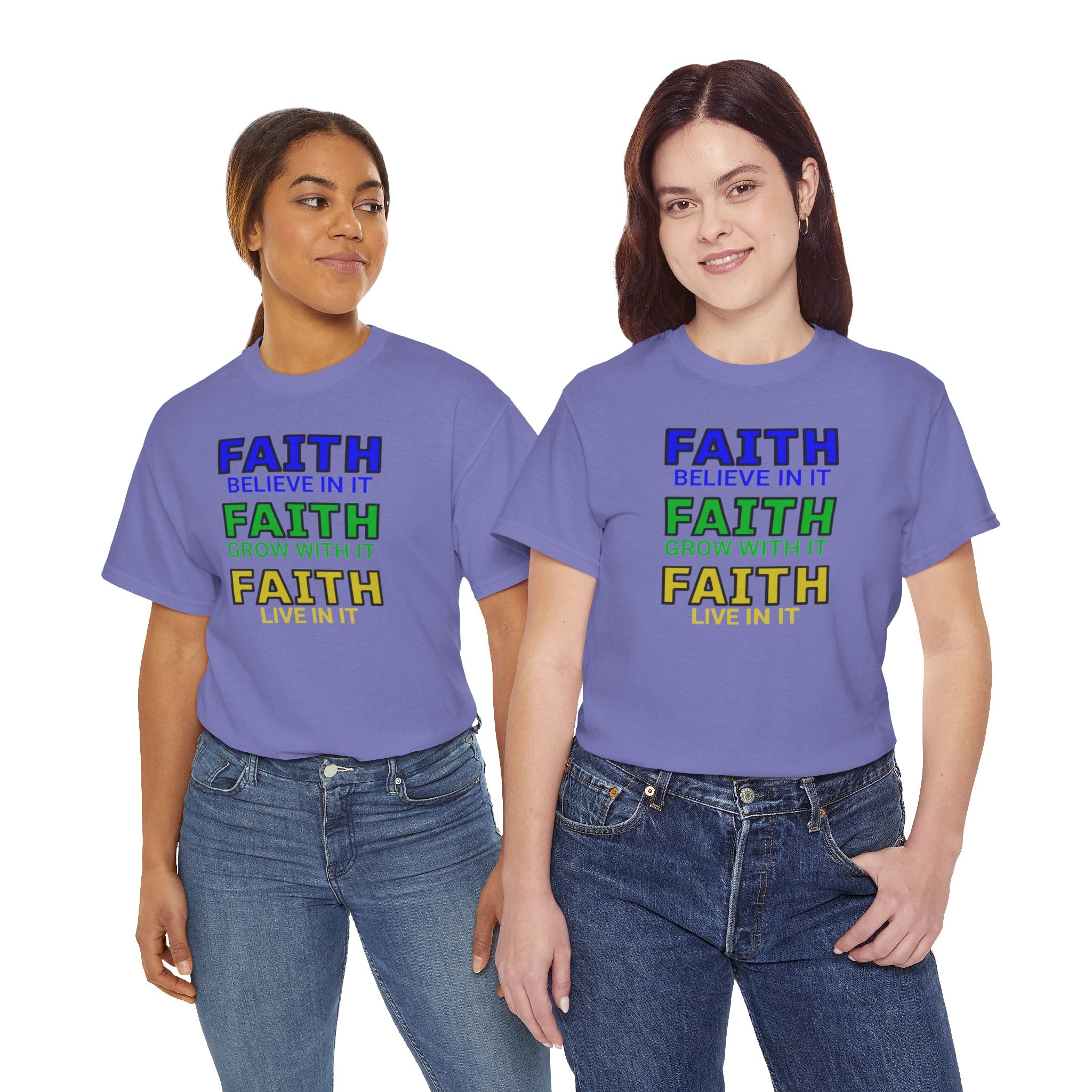 Faith-Inspired Unisex Cotton Tee, Spiritual T-Shirt, Inspirational Apparel, Gift for Believers, Everyday Wear, Positive Vibes