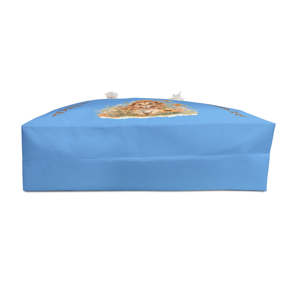 Weekender Bag - 'Abundant Blessings' Lion Floral Travel Tote – Christian faith apparel & gifts | Fully Christian Apparel