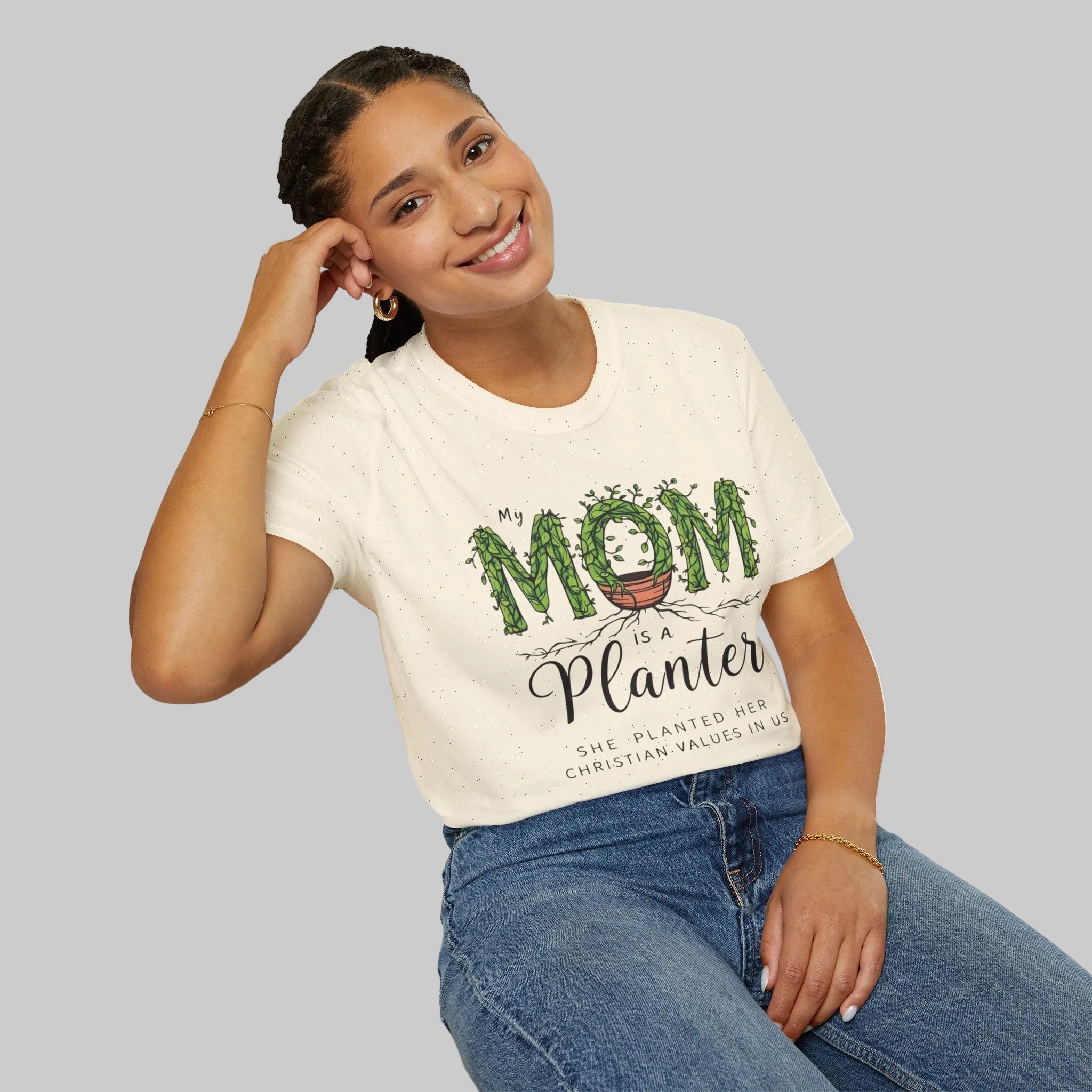 Mom Is a Planter T-Shirt — Christian Gardening Mother's Day Gift