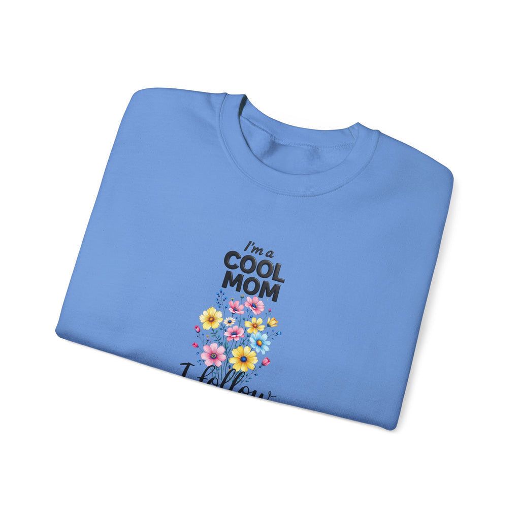 Cool Mom I Follow Jesus Sweatshirt – Christian Mom Crewneck