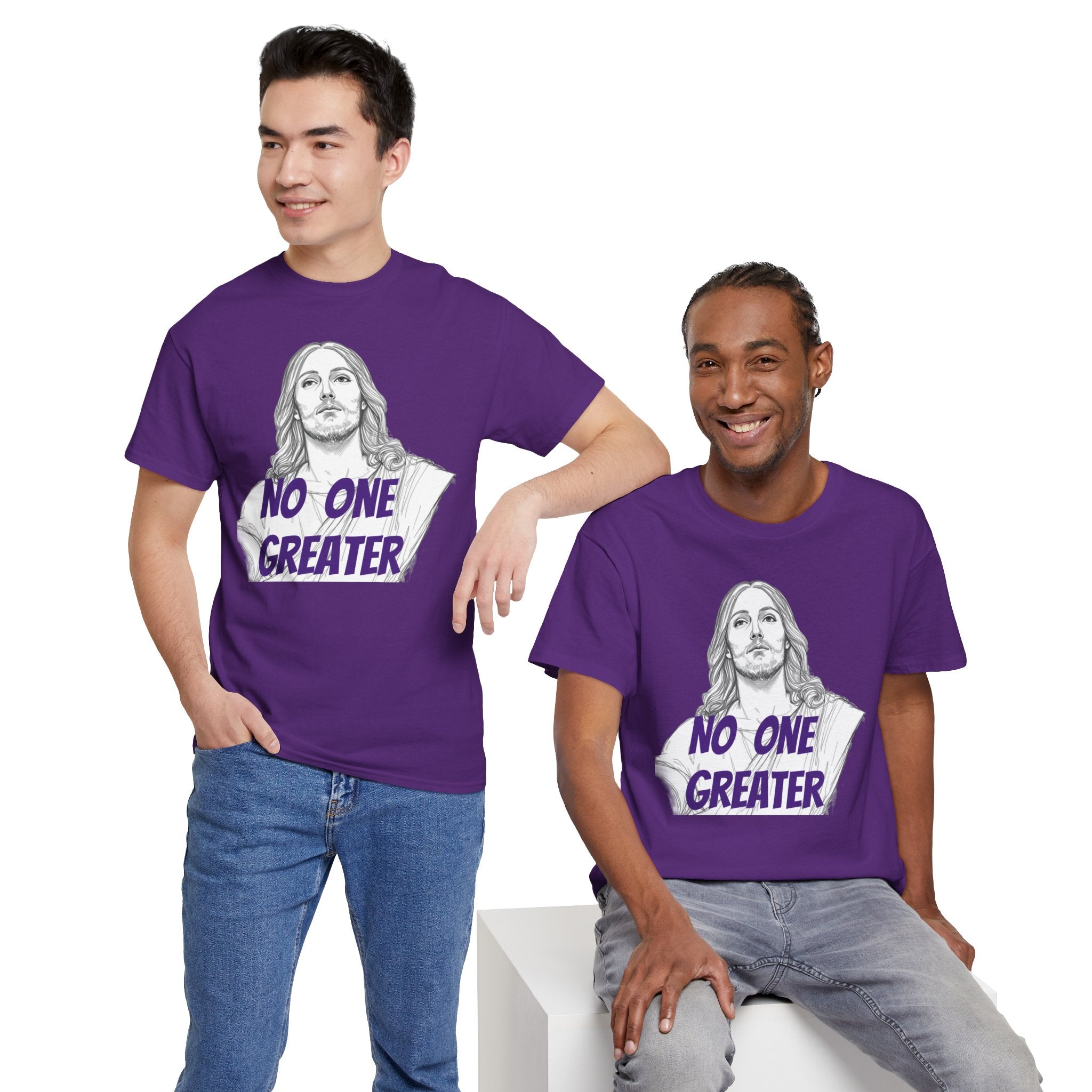 Inspirational Tee - NO ONE GREATER Unisex Heavy Cotton
