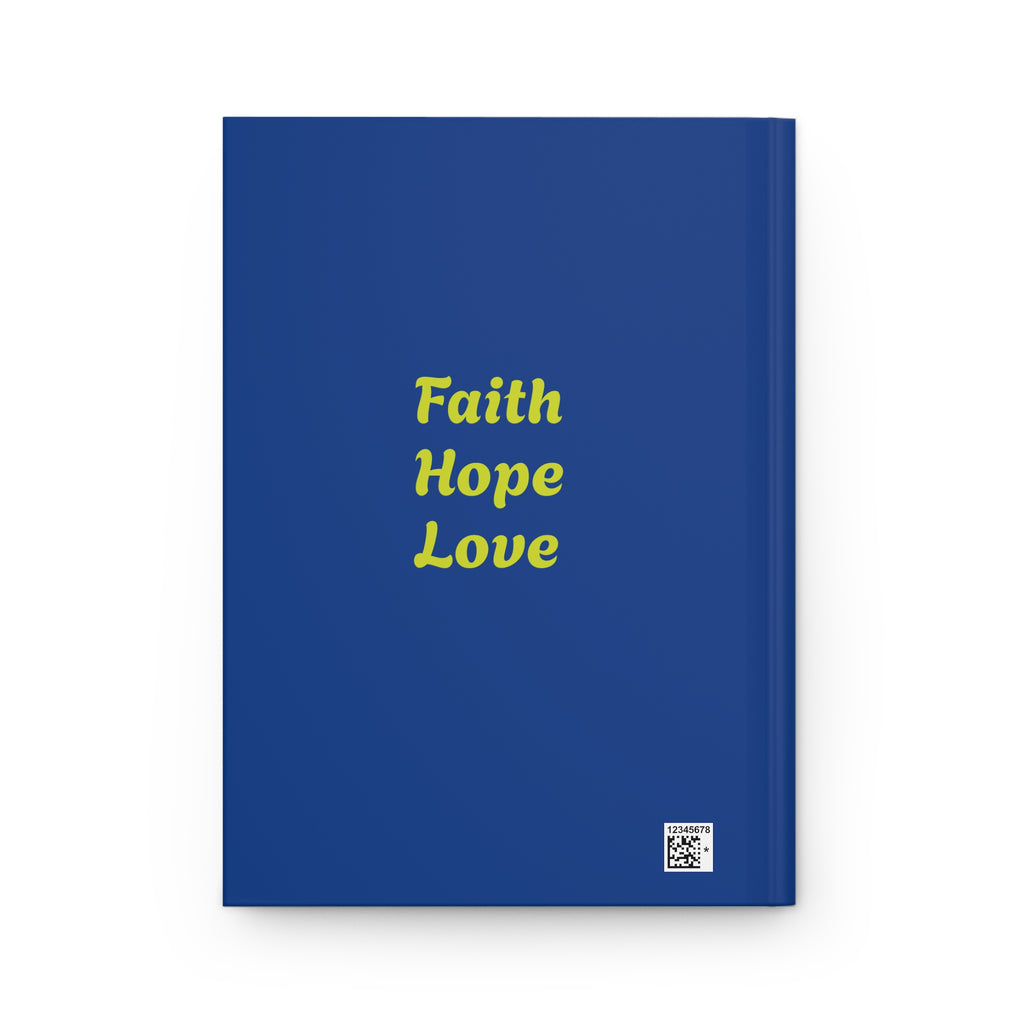 Hardcover Journal — "My Journey: But I'm Never Alone" Christian Faith Prayer Journal