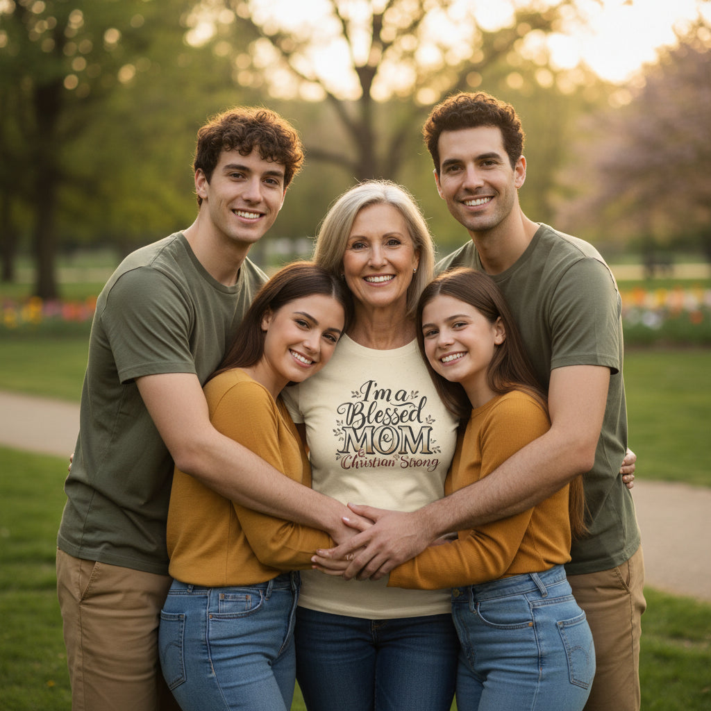 I’m a Blessed Mom Christian T-Shirt — Faith-Based Mother's Day Tee