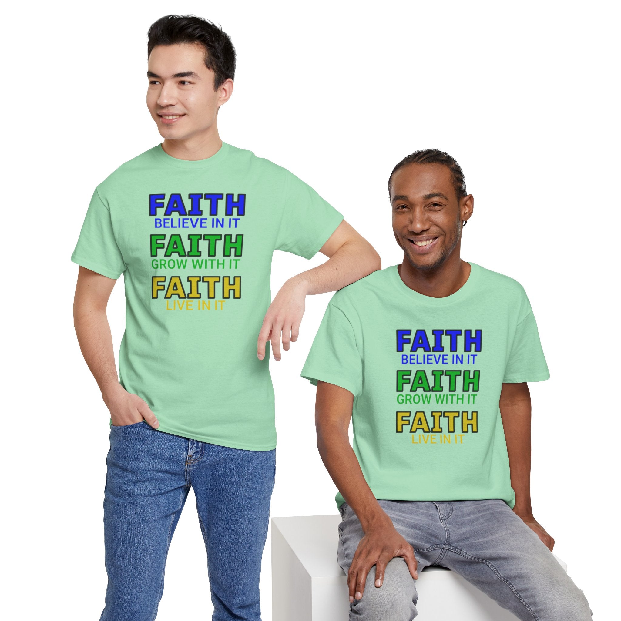 Faith-Inspired Unisex Cotton Tee, Spiritual T-Shirt, Inspirational Apparel, Gift for Believers, Everyday Wear, Positive Vibes