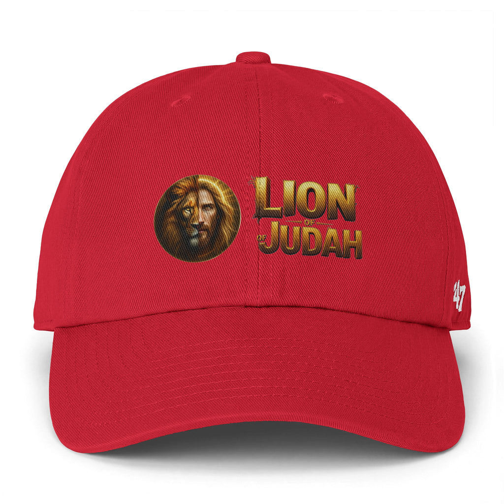 Lion of Judah Baseball Cap – Christian Faith Lion Emblem Clean Up Cap