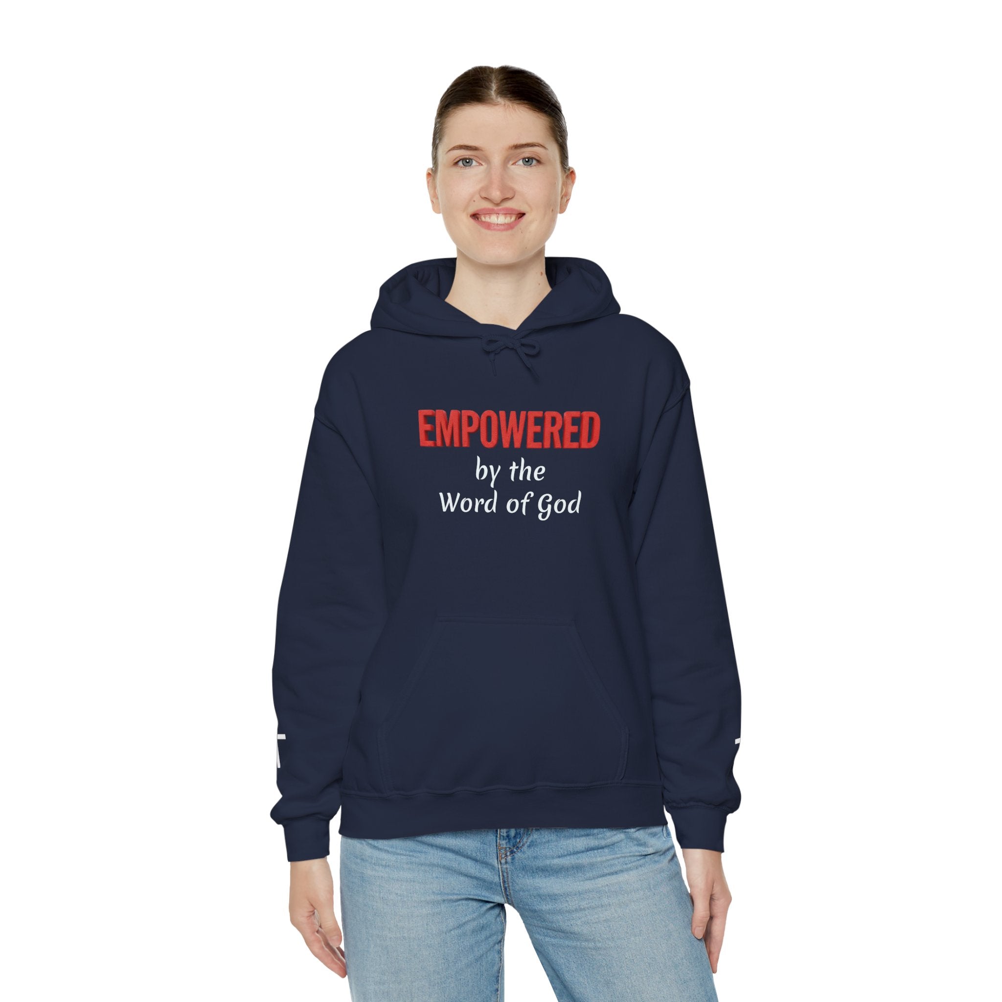 Empowered by the Word of God Hoodie — Christian Faith Inspirational Pullover
