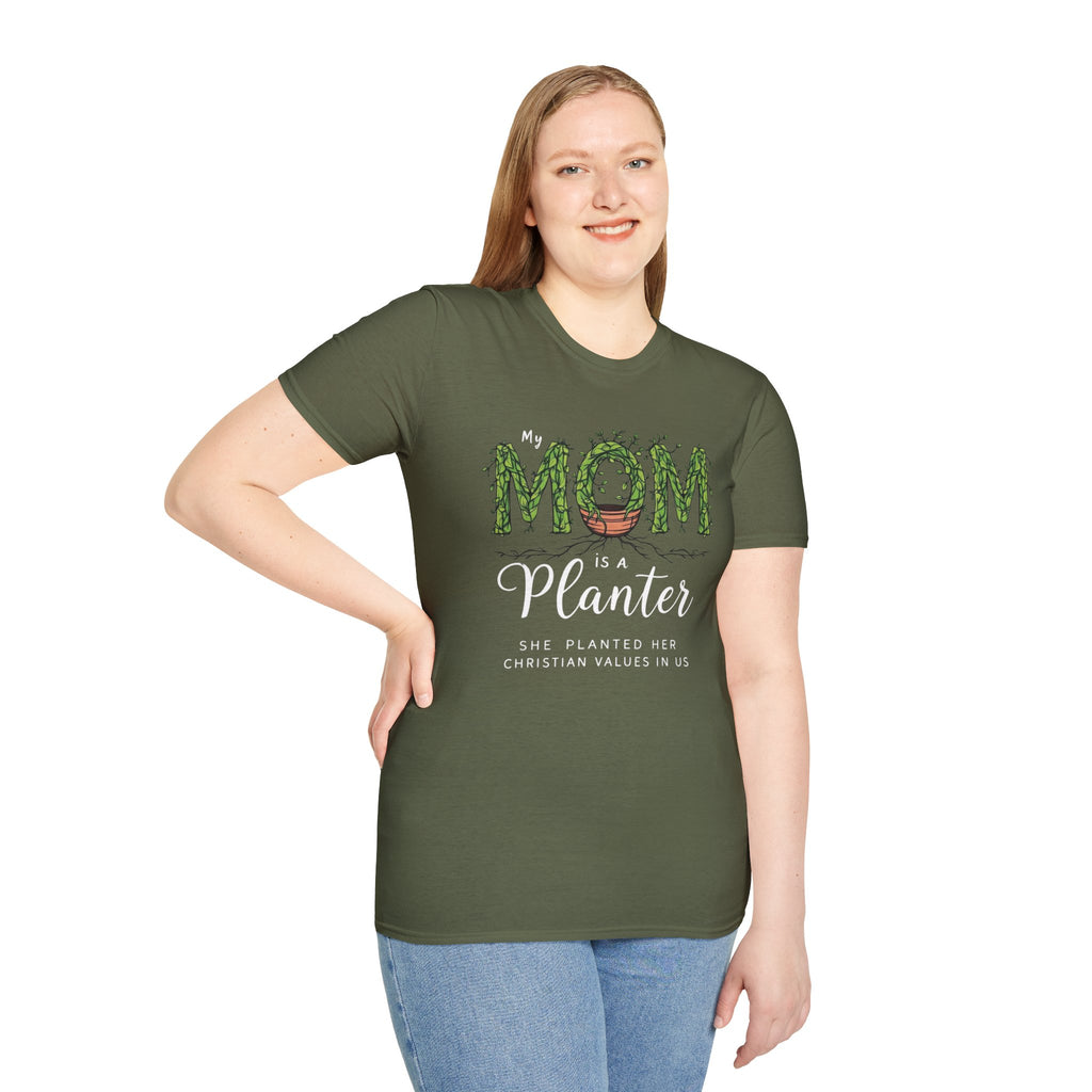Mom Is a Planter T-Shirt — Christian Gardening Mother's Day Gift