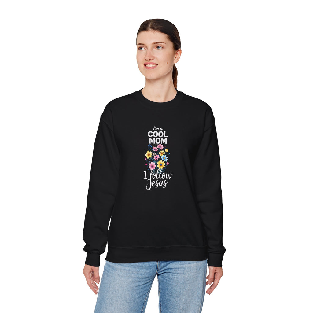 Cool Mom I Follow Jesus Sweatshirt – Christian Mom Crewneck