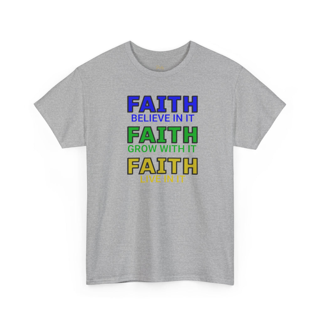 Faith-Inspired Unisex Cotton Tee, Spiritual T-Shirt, Inspirational Apparel, Gift for Believers, Everyday Wear, Positive Vibes