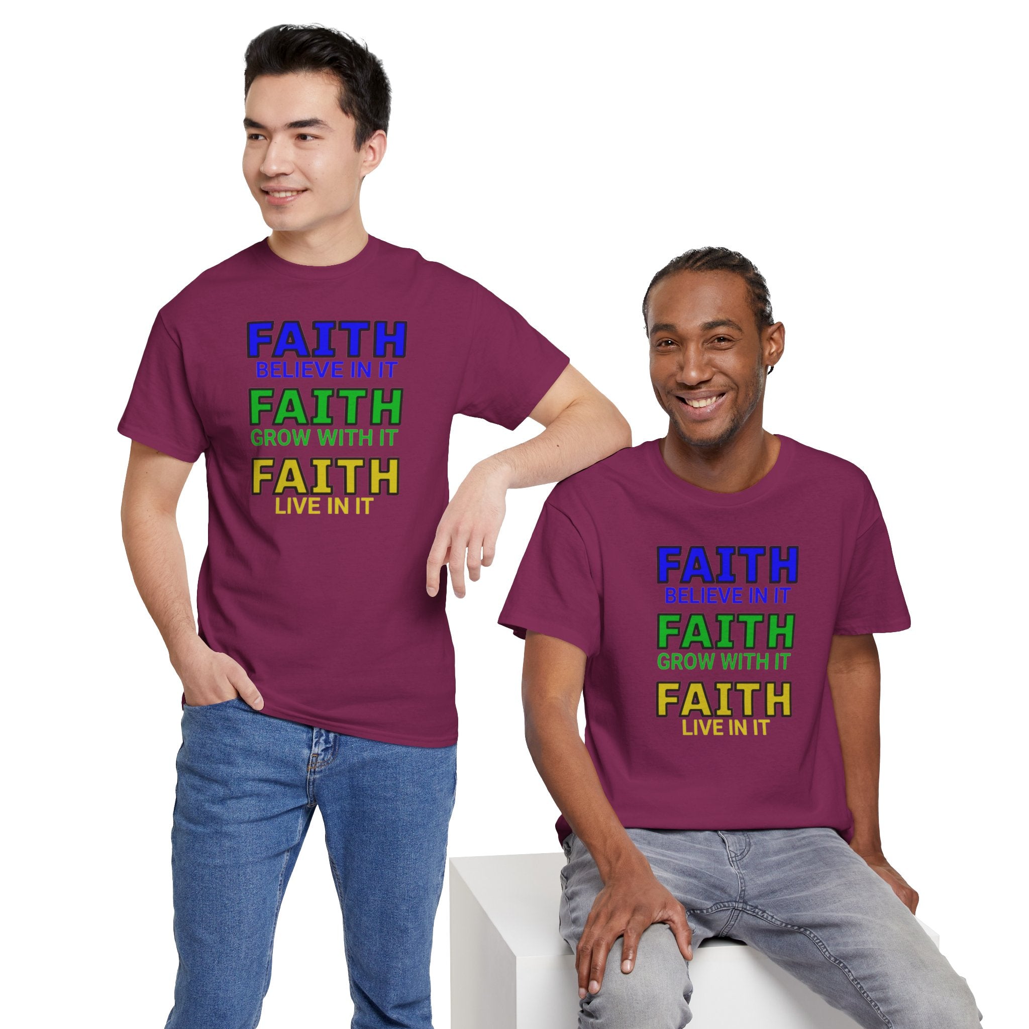 Faith-Inspired Unisex Cotton Tee, Spiritual T-Shirt, Inspirational Apparel, Gift for Believers, Everyday Wear, Positive Vibes
