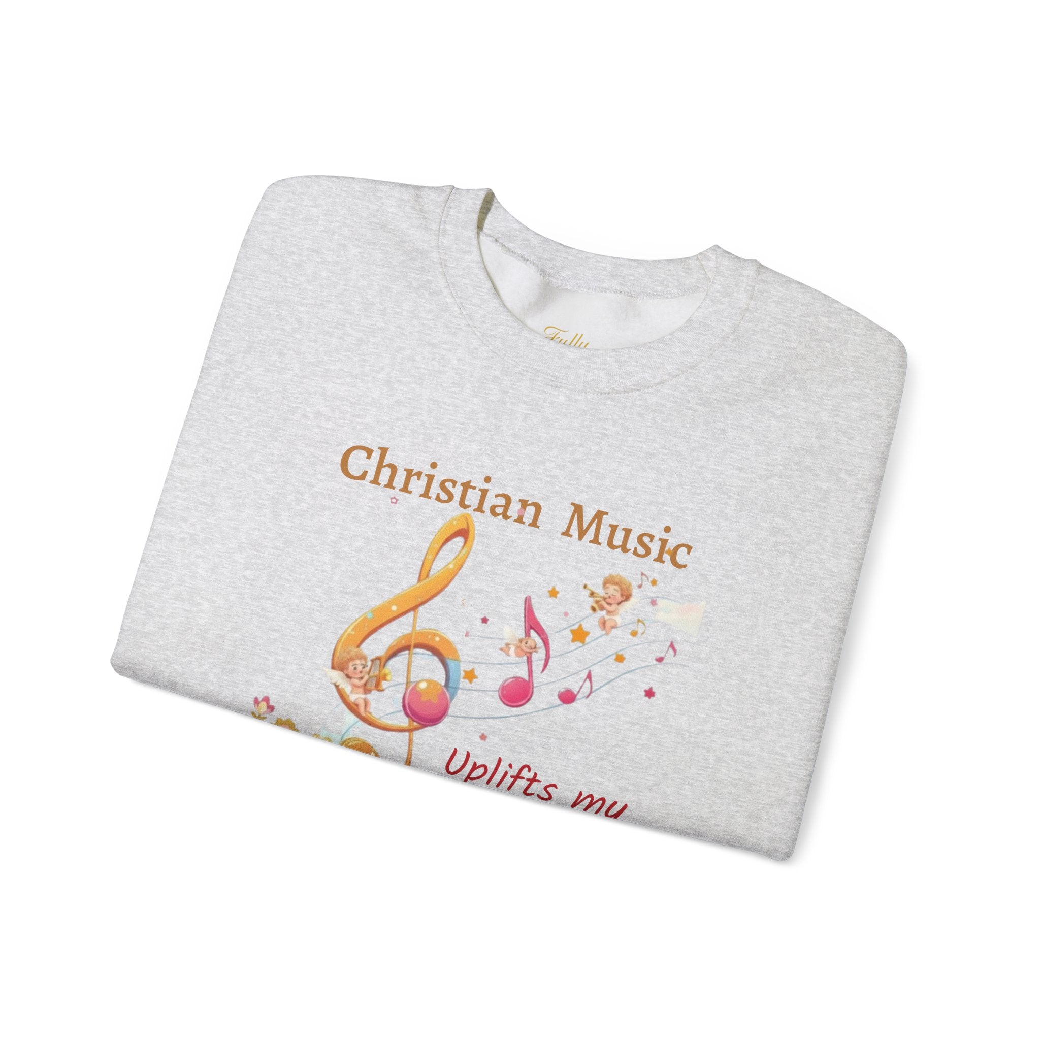 Christian Music Uplifts My Soul Crewneck Sweatshirt